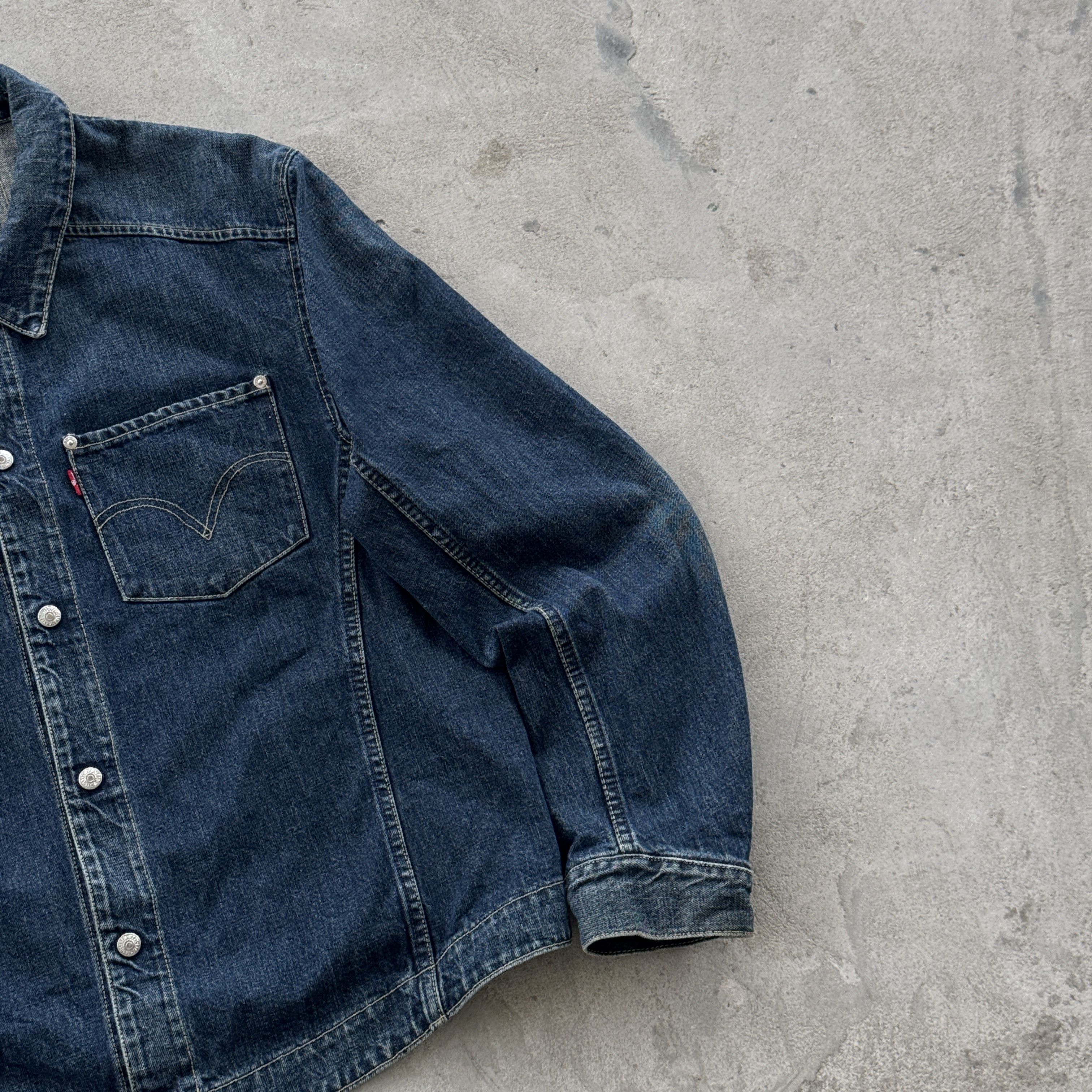 Levi's Levis Engineered Jeans Vintage Denim Trucker Jacket Size XL Size US XL / EU 56 / 4 - 2 Thumbnail