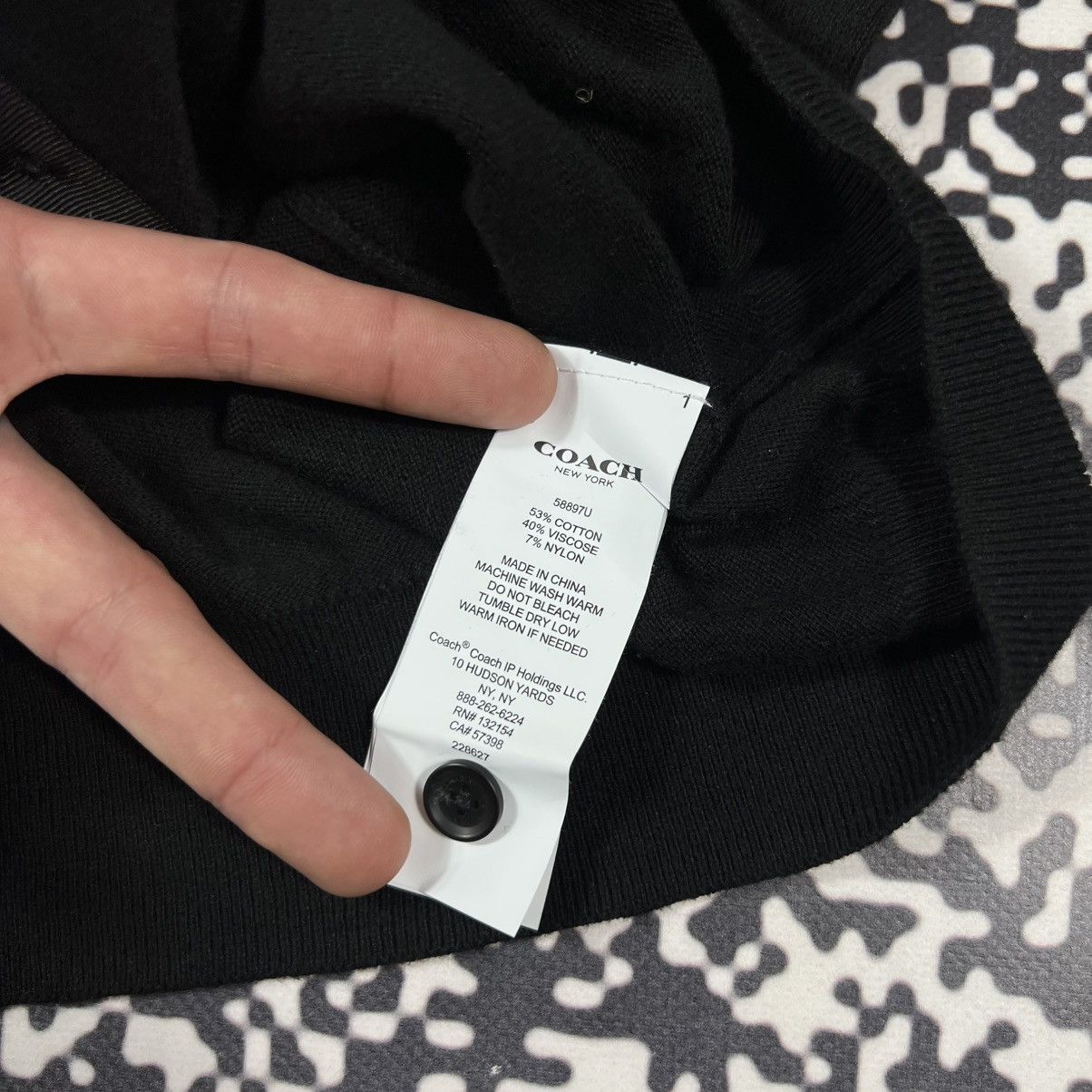 Coach COACH Black Basic Casual Cardigan Sweater Luxury Y2K Style Size XS / US 0-2 / IT 36-38 - 12 Thumbnail