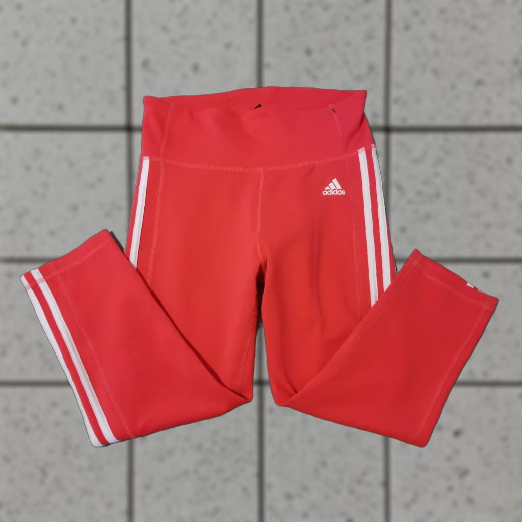 Adidas Womens adidas Pants M Medium Orange Athletic Gym Workout Size 32" / US 10 / IT 46 - 1 Thumbnail