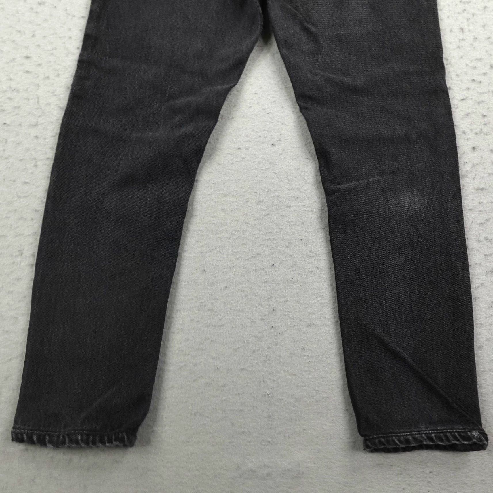 RE/DONE RE/DONE Jeans Womens 26 Black Denim Button Fly High Rise Straight Leg Size 26" / US 2 / IT 38 - 4 Thumbnail