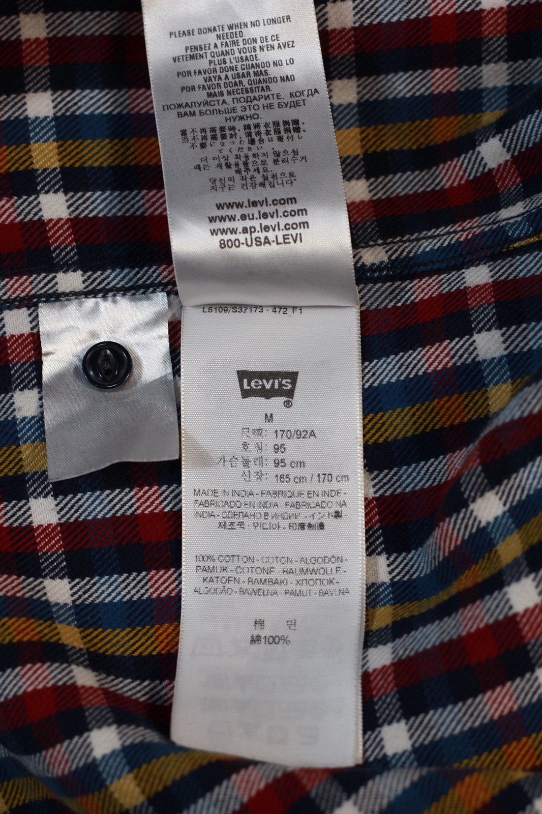 Levi's Vintage Clothing Vintage Levi’s 2012 Button Up Long Sleeve Shirt Size US M / EU 48-50 / 2 - 9 Thumbnail