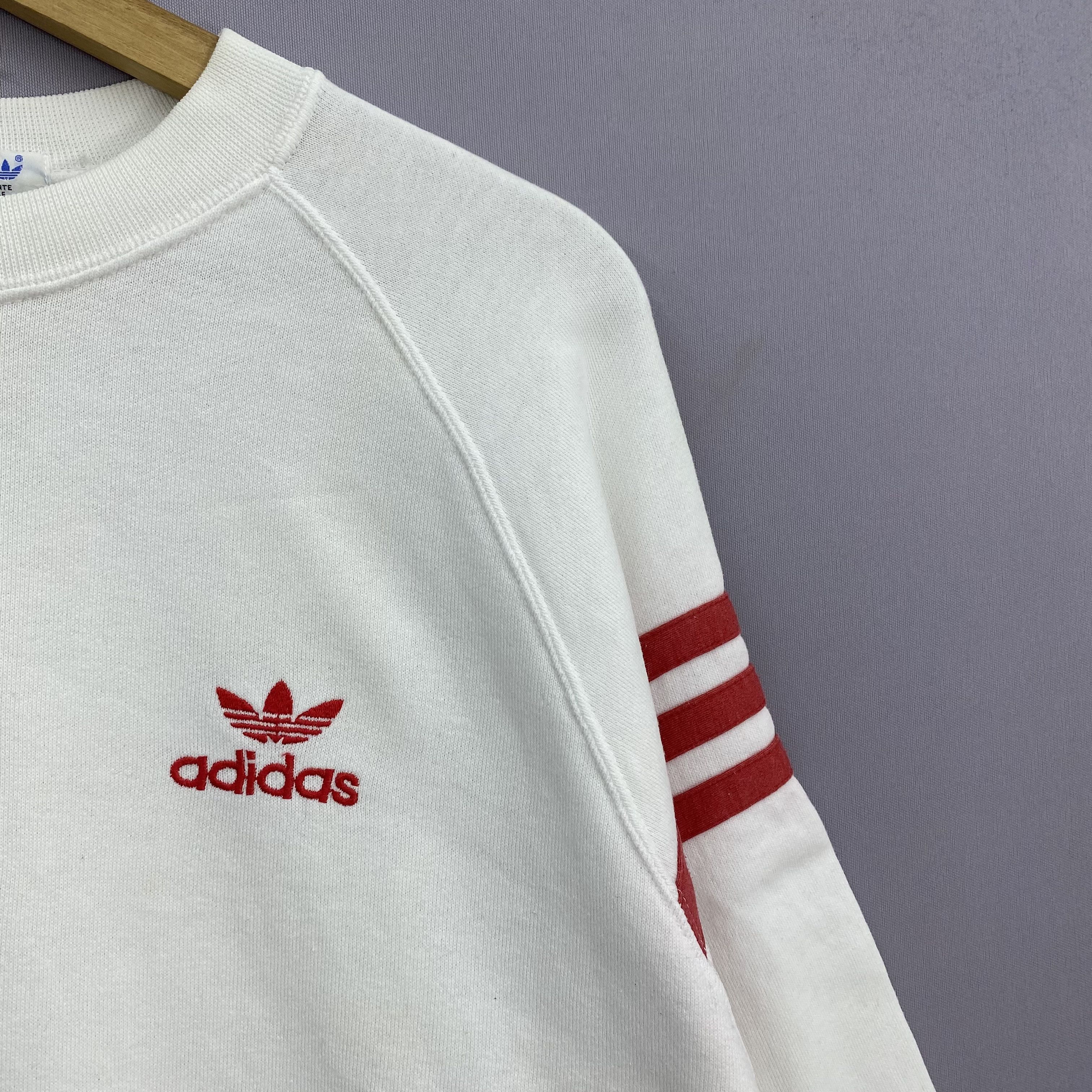 Adidas Vintage 90s Adidas Descente Sweatshirt Red Trefoil Jumper Size US M / EU 48-50 / 2 - 4 Thumbnail