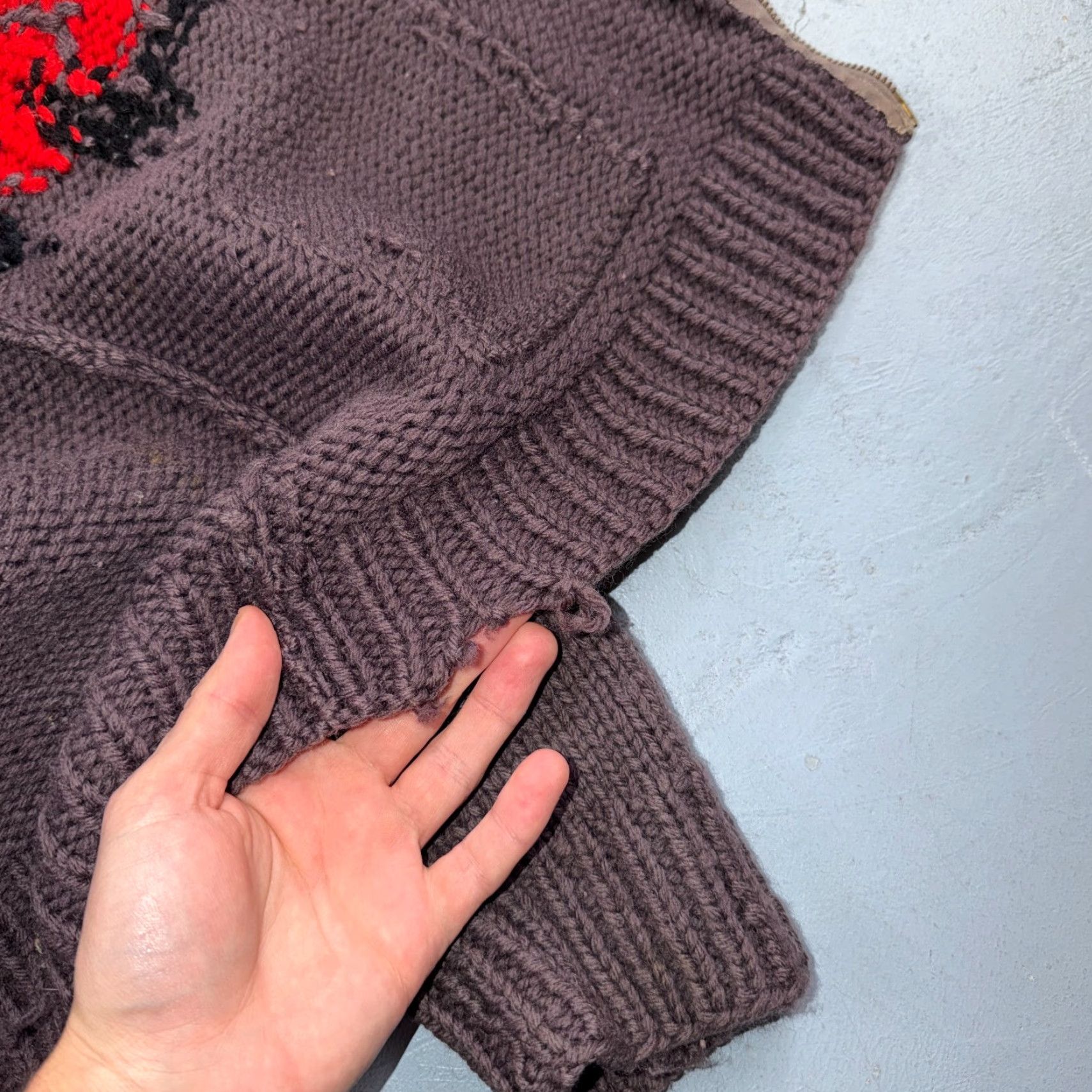 Vintage VTG Vintage Brand 1950s Hand Knit Wool Cowichan Cardigan Sweater Jacket Race Cars Medium RARE Size US M / EU 48-50 / 2 - 5 Thumbnail