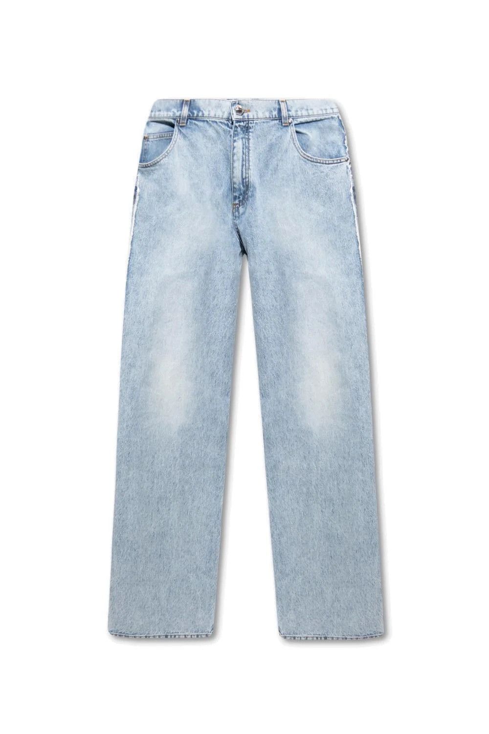 Balmain Balmain Loose Vintage Wash Straight Leg Denim Jeans - 32” Size US 32 / EU 48 - 10 Thumbnail