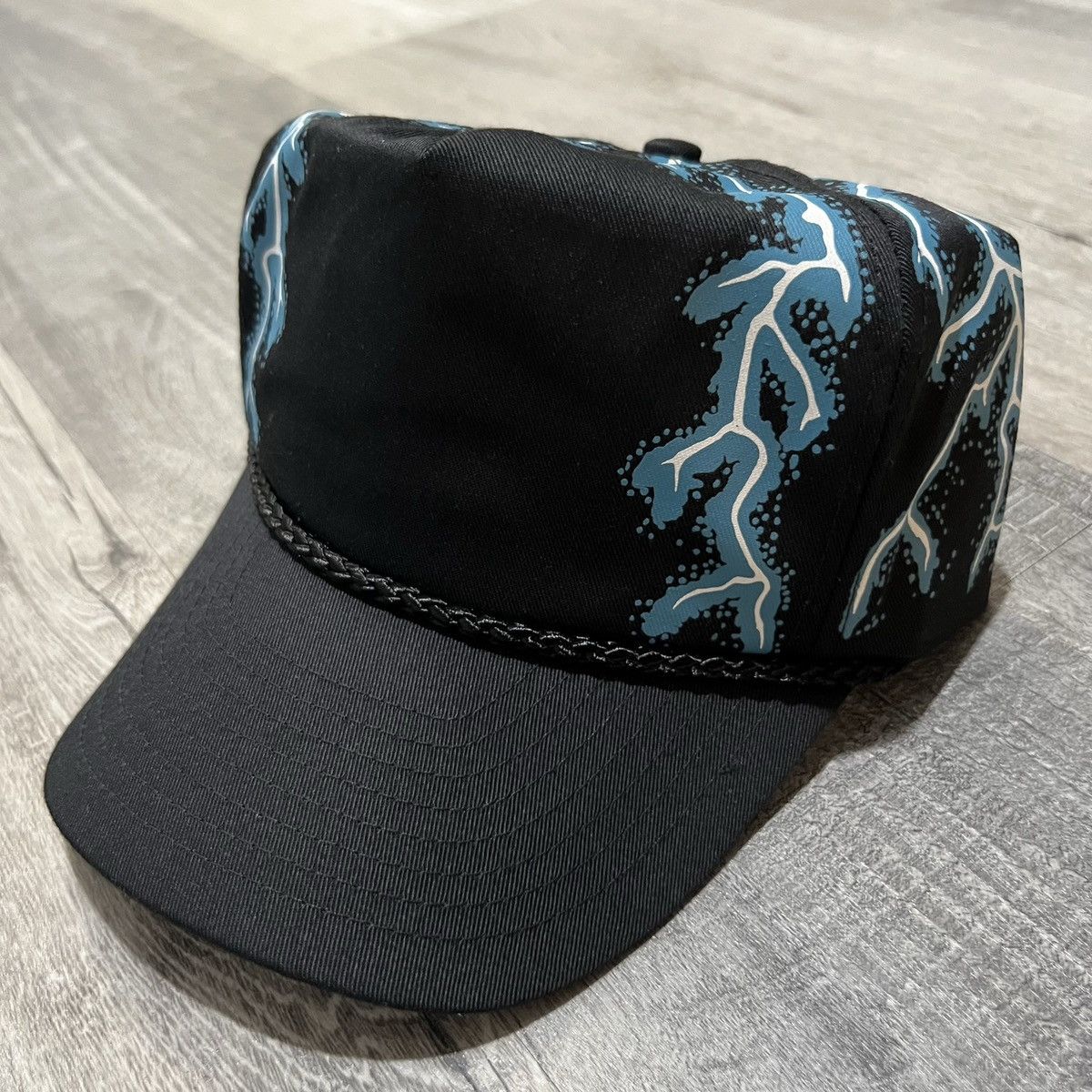 Nissan VTG American Thunder 90s Black Lightning Biker Trucker Hat Size ONE SIZE - 1 Thumbnail
