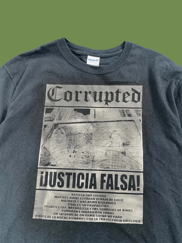 Band Tees Vintage 2000s Corrupted Justicia Falsa Doom Band Tees Size US M / EU 48-50 / 2 - 2 Thumbnail