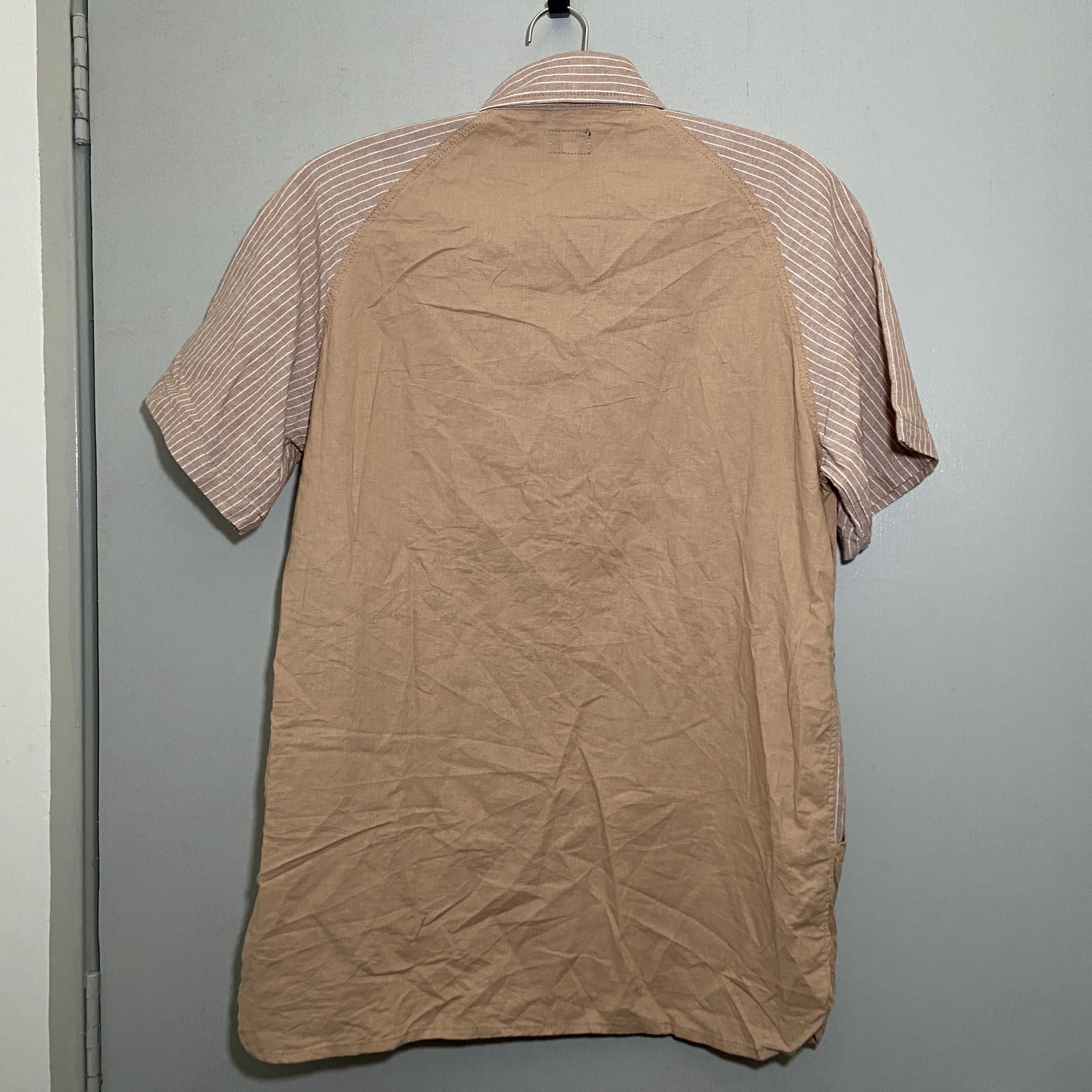 Japanese Brand × go slow caravan 🔥 Go slow Caravan Linen Hickory shirt Size US XL / EU 56 / 4 - 5 Thumbnail