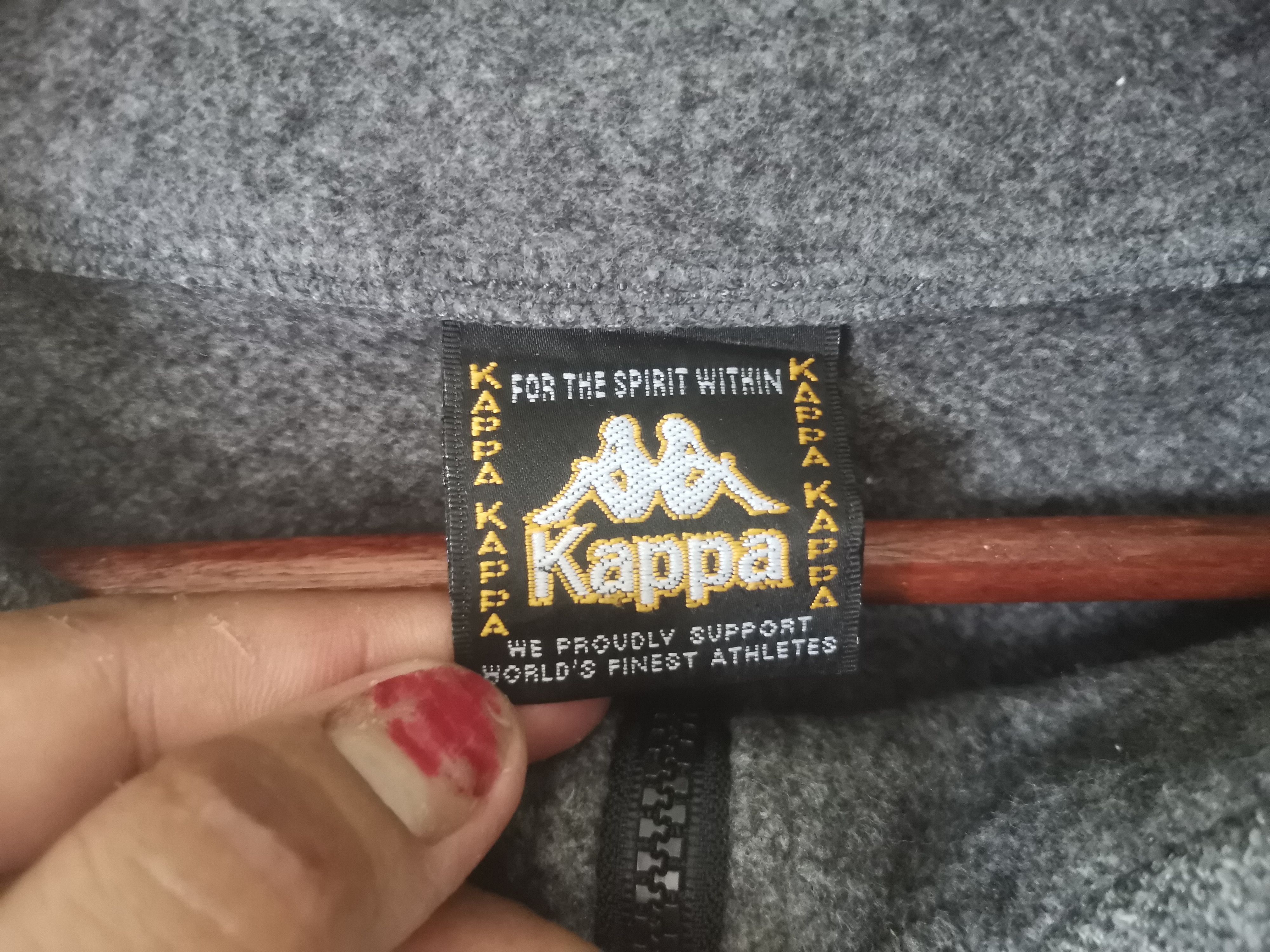 Kappa × Vintage Rare Kappa sweatshirt half zipper grey colour Size US L / EU 52-54 / 3 - 4 Thumbnail