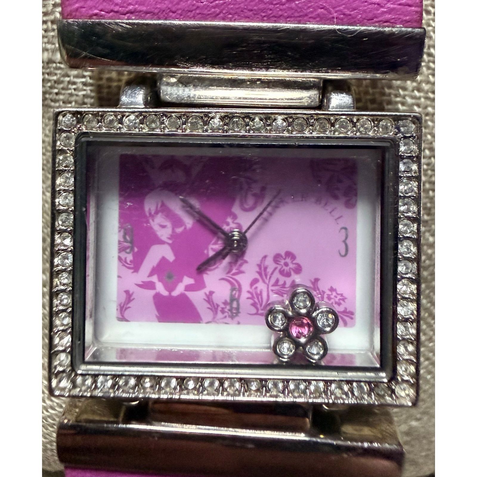 Disney Disney Tinkerbell Pink Watch Floating Charm Rhinestone Size ONE SIZE - 2 Thumbnail