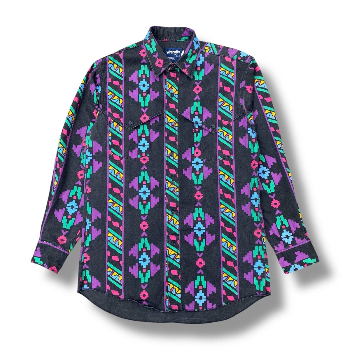 Wrangler Vintage 70s Wrangler Brushpopper Western Shirt. #F9 Size US L / EU 52-54 / 3 - 1 Thumbnail