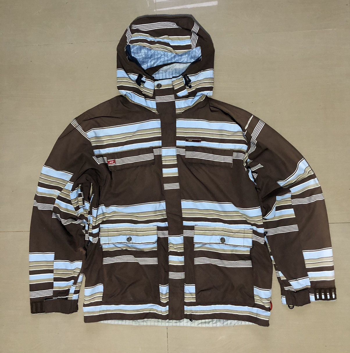 FOURSQUARE Foursquare striped winter ski snowboarding jacket Size US M / EU 48-50 / 2 - 1 Thumbnail