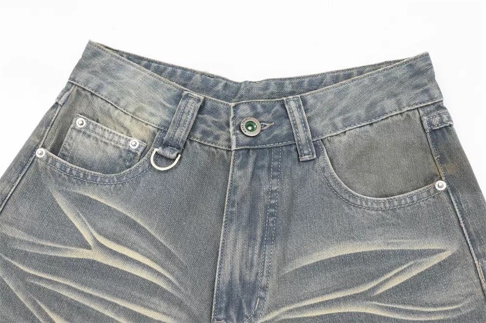 Japanese Brand × Jean Distressed washed straight leg loose casual denim shorts Size US 32 / EU 48 - 3 Thumbnail