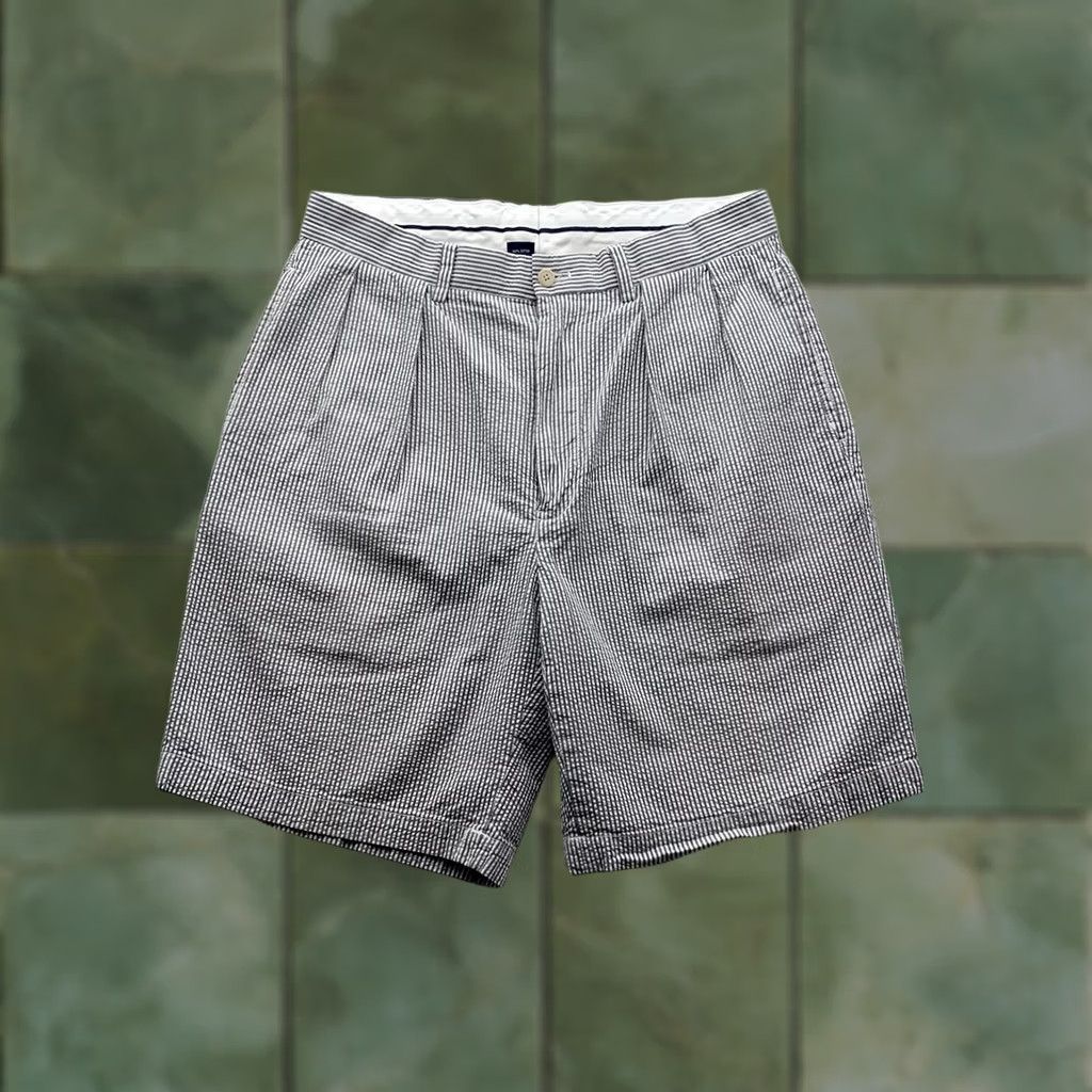 Vintage Polo Golf Shorts Mens 33 Gray White Stripe 9" Fairway Dad Preppy Size US XS / EU 42 / 0 - 1 Thumbnail