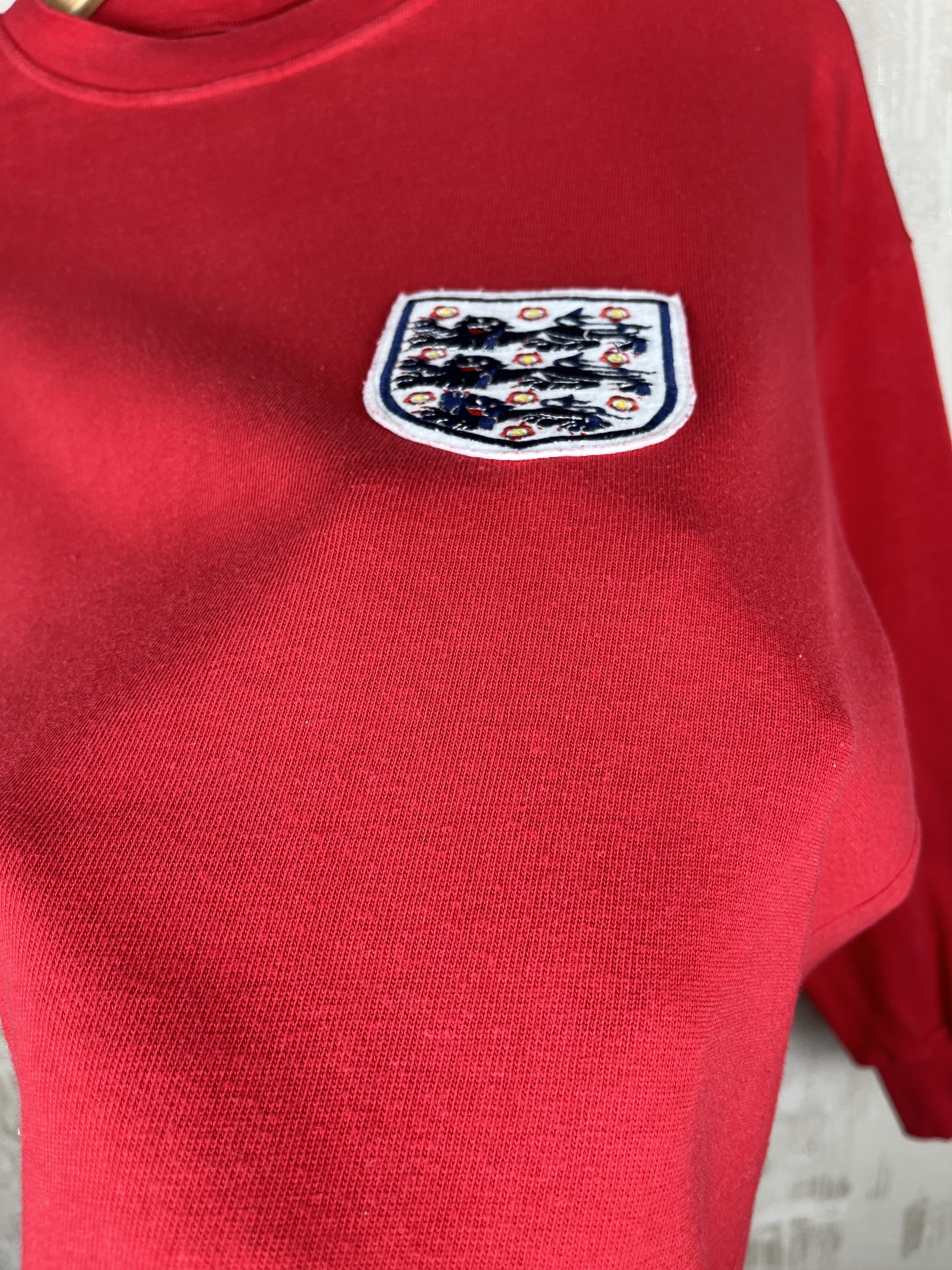 Toffs England Retro Replica 1966 World Cup Away Soccer Jersey Size US XL / EU 56 / 4 - 9 Thumbnail