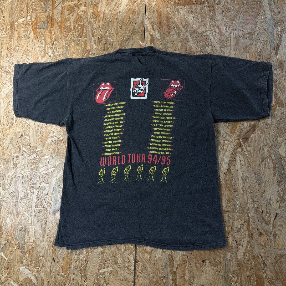 Vintage Rolling Stones 94/95 sierra standard promo tee tour shirt Size US XL / EU 56 / 4 - 4 Thumbnail