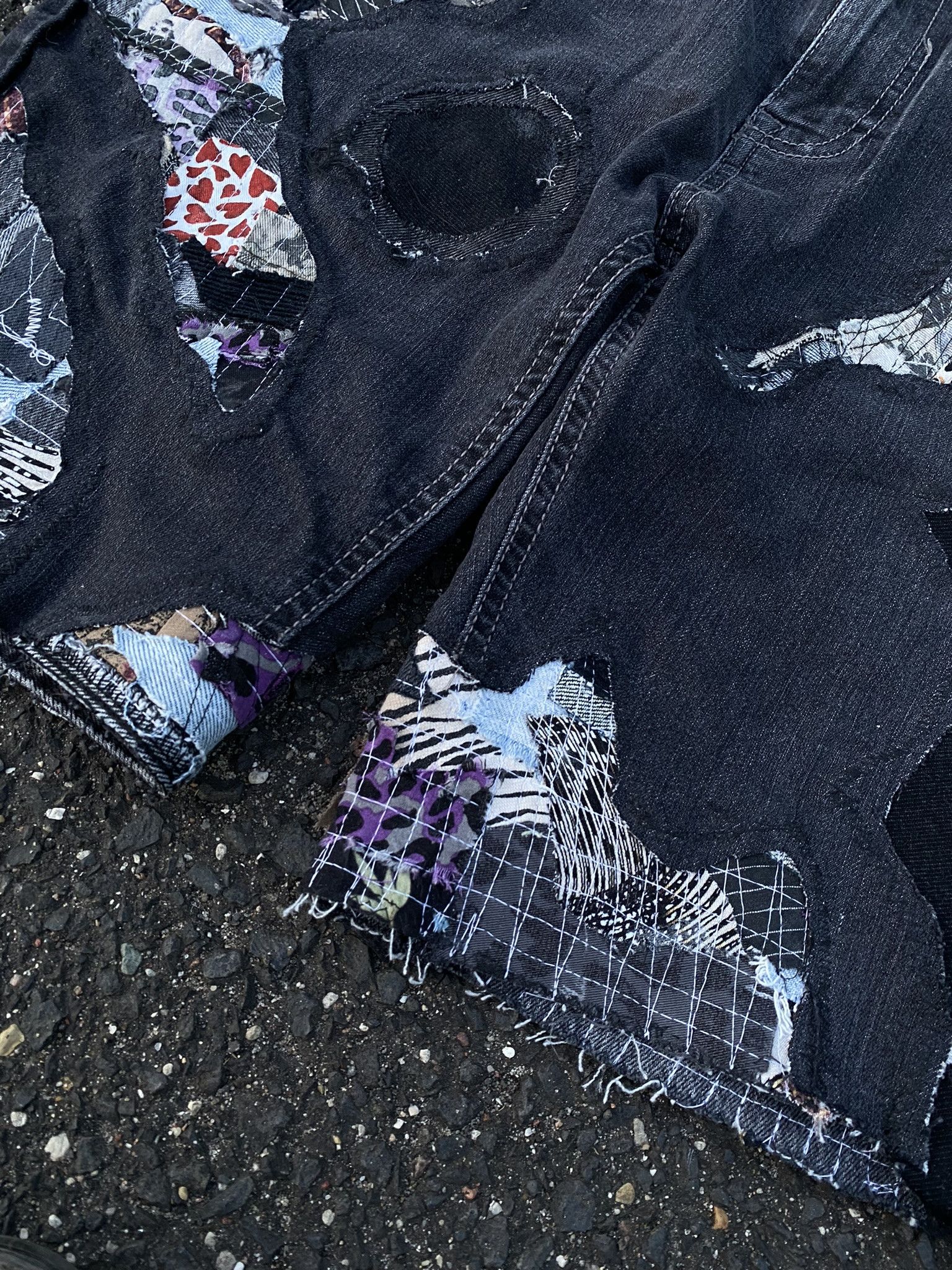 Kapital × Number (N)ine × Vintage Vintage Kapital Inspired Hippie Denim Saschiko Patchwork Size US 34 / EU 50 - 6 Thumbnail