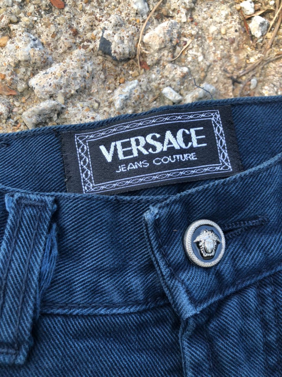 Versace Jeans Couture × Vintage Vintage Versace Jeans Couture Blue Denim Jeans Size US 29 - 3 Thumbnail
