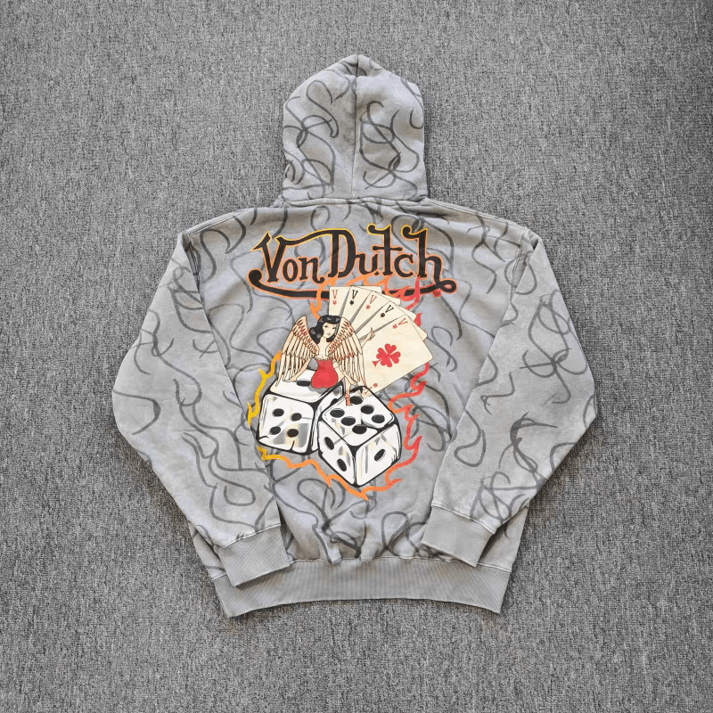 Von Dutch Von Dutch "Lucky 8-Ball" All Over Print Hoodie Size US L / EU 52-54 / 3 - 2 Thumbnail