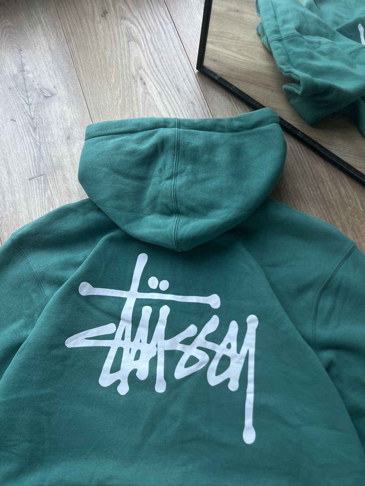 Stussy 00’s STUSSY ZIP HOODIE Y2K RARE BIG LOGO VINTAGE Size US M / EU 48-50 / 2 - 8 Thumbnail