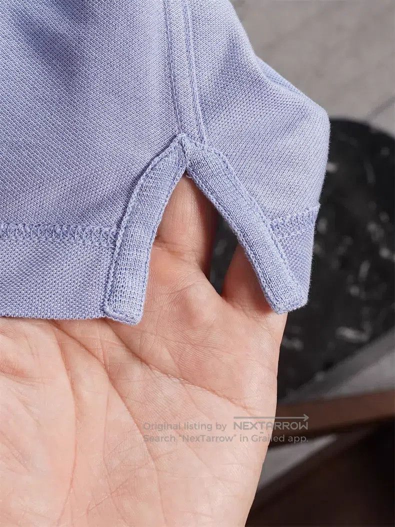 Hermes Hermes Light Grey Blue Short Sleeve Polo Size US S / EU 44-46 / 1 - 4 Thumbnail