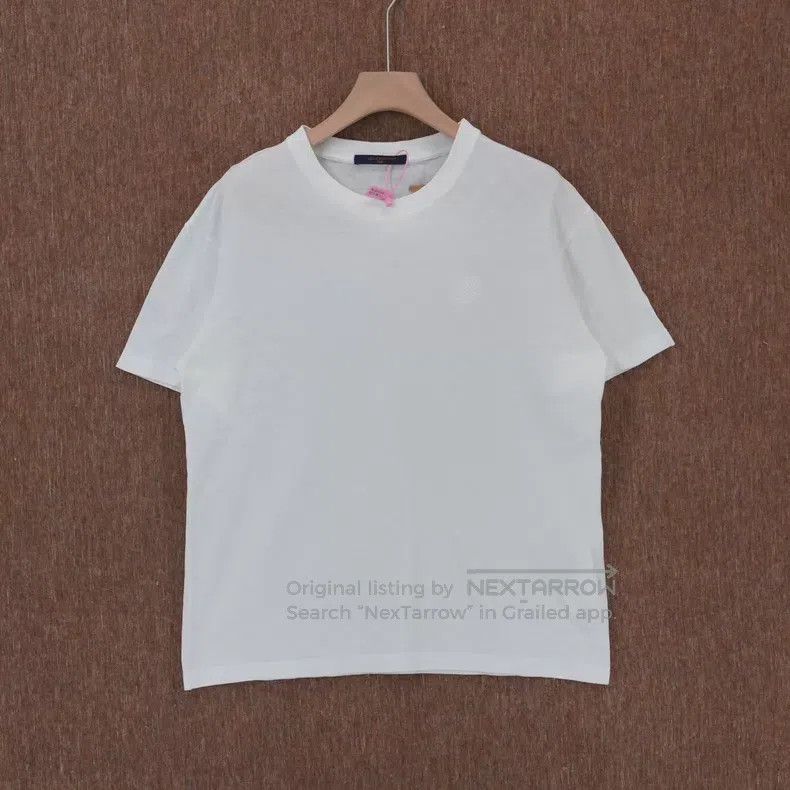 Louis Vuitton Louis Vuitton 24FW White Embroidered Checker Short Sleeve Size US M / EU 48-50 / 2 - 1 Thumbnail