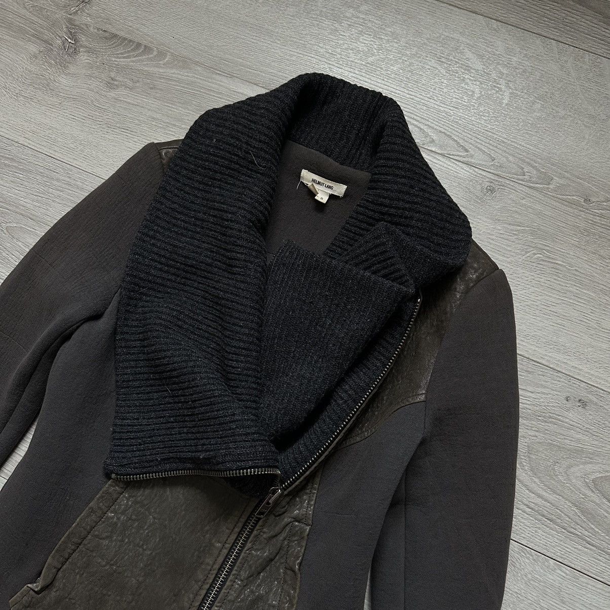 Helmut Lang Helmut Lang Leather and Wool Jacket Rare Women’s Size:S Size S / US 4 / IT 40 - 10 Thumbnail