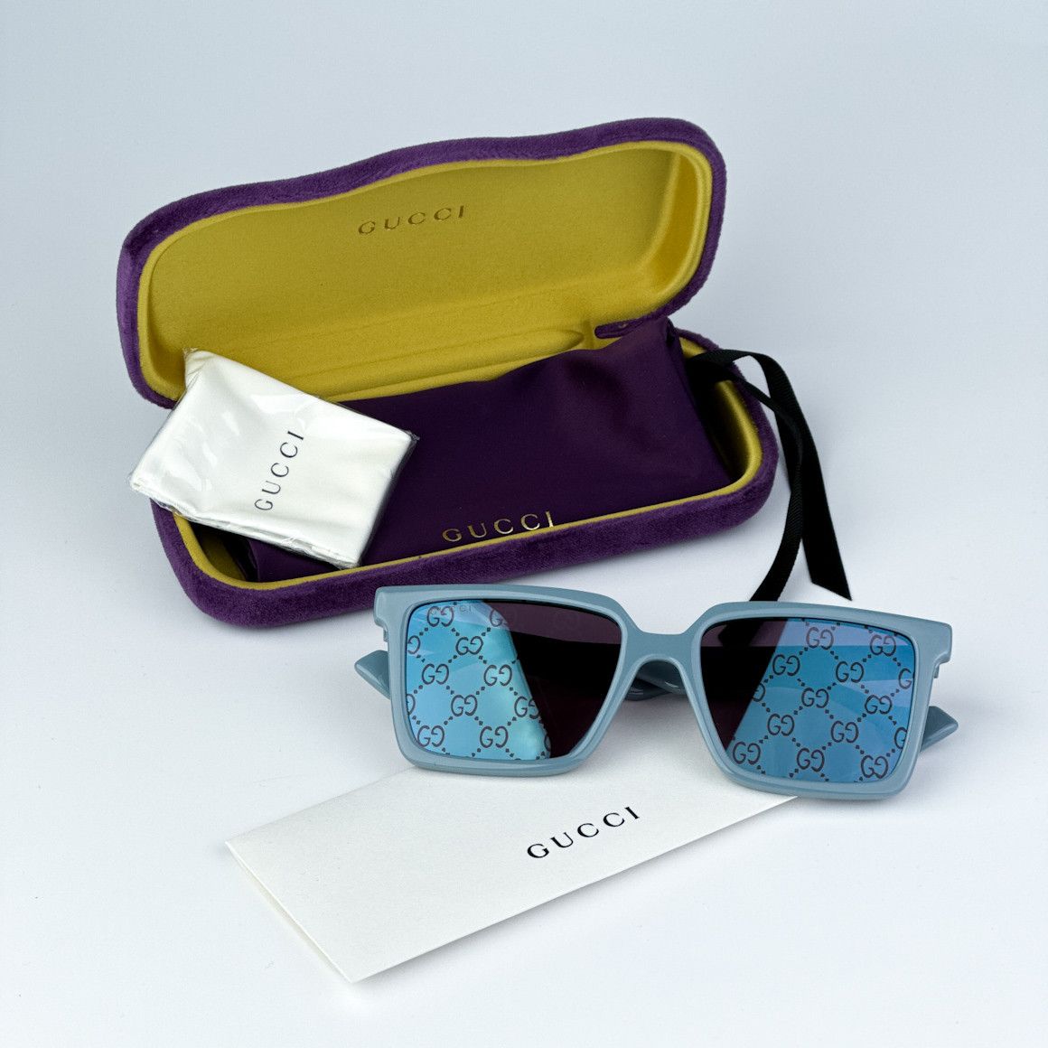 Gucci NEW Gucci GG1540S 003 Men Square 55mm Sunglasses GG 1540S Size ONE SIZE - 8 Thumbnail