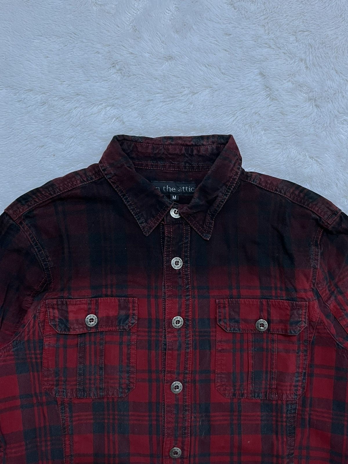 In The Attic Vintage In The Attic Japan Plaid Flannel Grunge Shirt Size US S / EU 44-46 / 1 - 2 Thumbnail