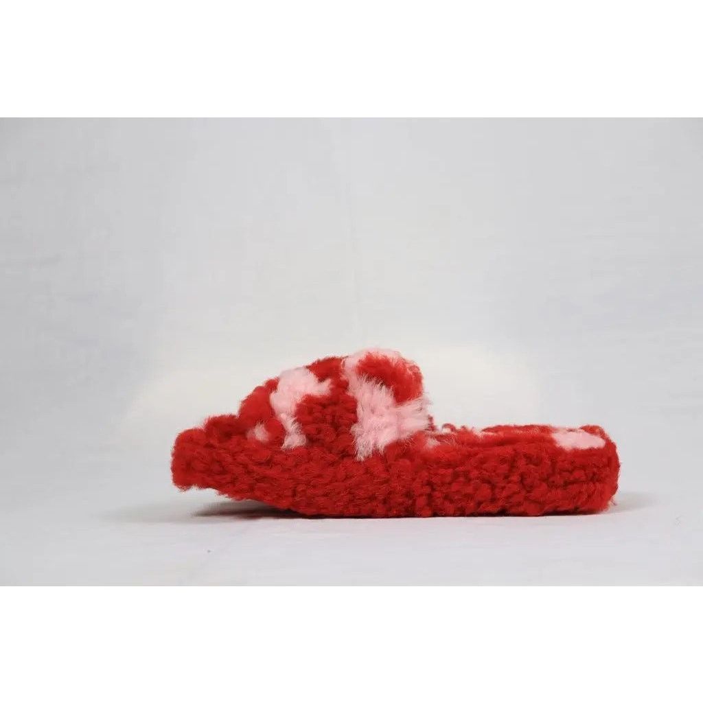 Bottega Veneta o1rshd1 Shearling Resort Sandals in Red Size US 10 / EU 43 - 5 Thumbnail