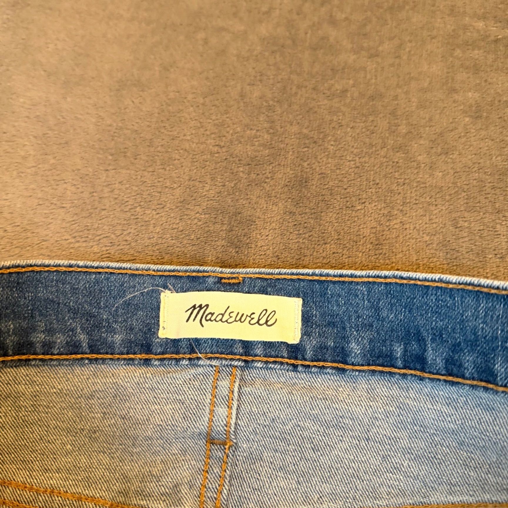 Madewell VINTAGE? No. Madewell 10" High-Rise Skinny Jeans Button Fly Medium Wash Blue Womens Size 29 Size 29" - 3 Thumbnail