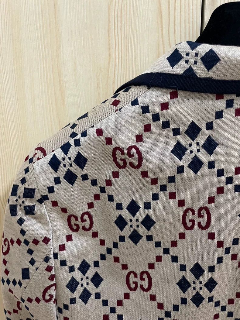 Gucci Gucci Knitted old flower logo suit jacket 2501-Nextarrow Size US S / EU 44-46 / 1 - 3 Thumbnail