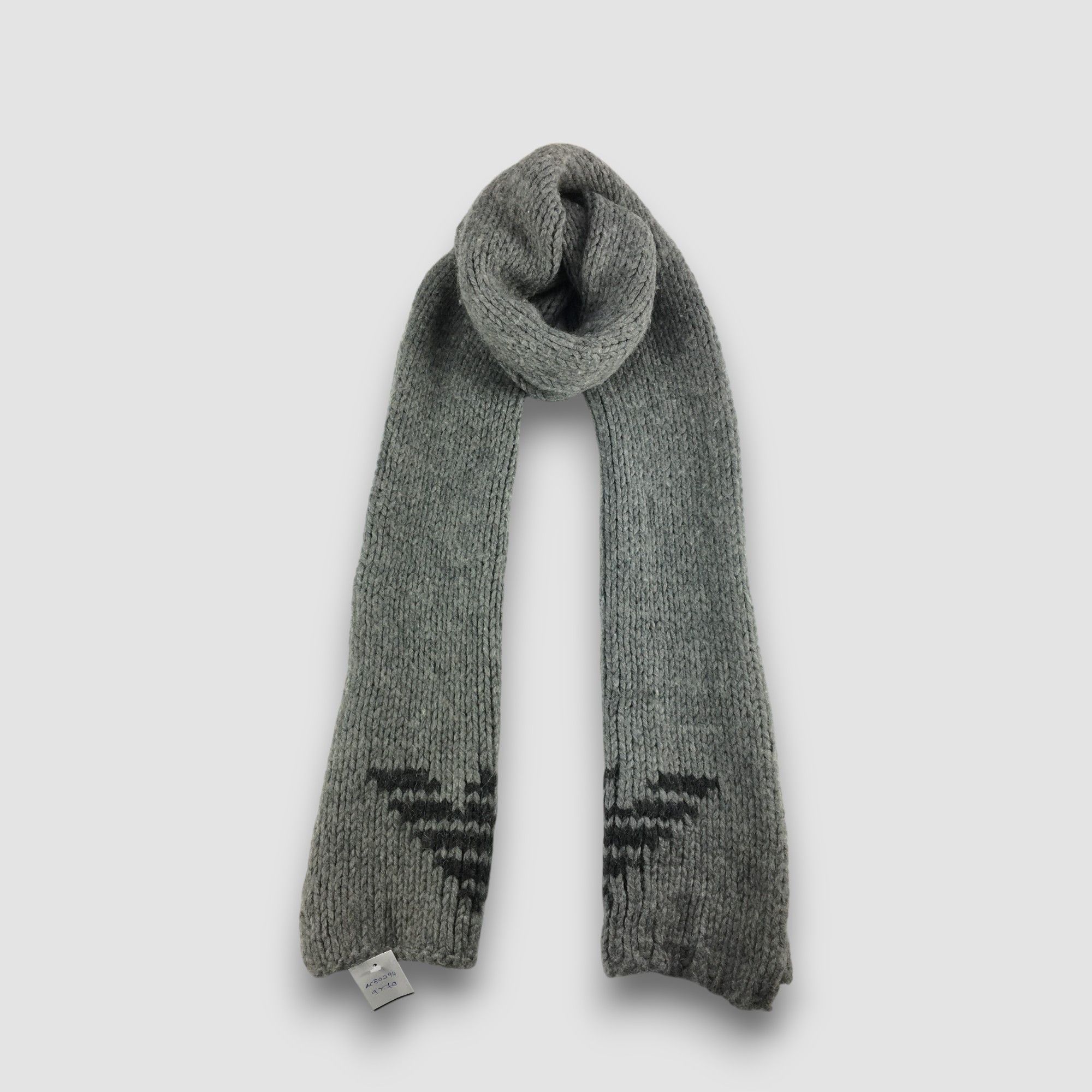 Emporio Armani Vintage Emporio Armani Scarf Muffler Wool Cashmere Scarves Size ONE SIZE - 1 Thumbnail