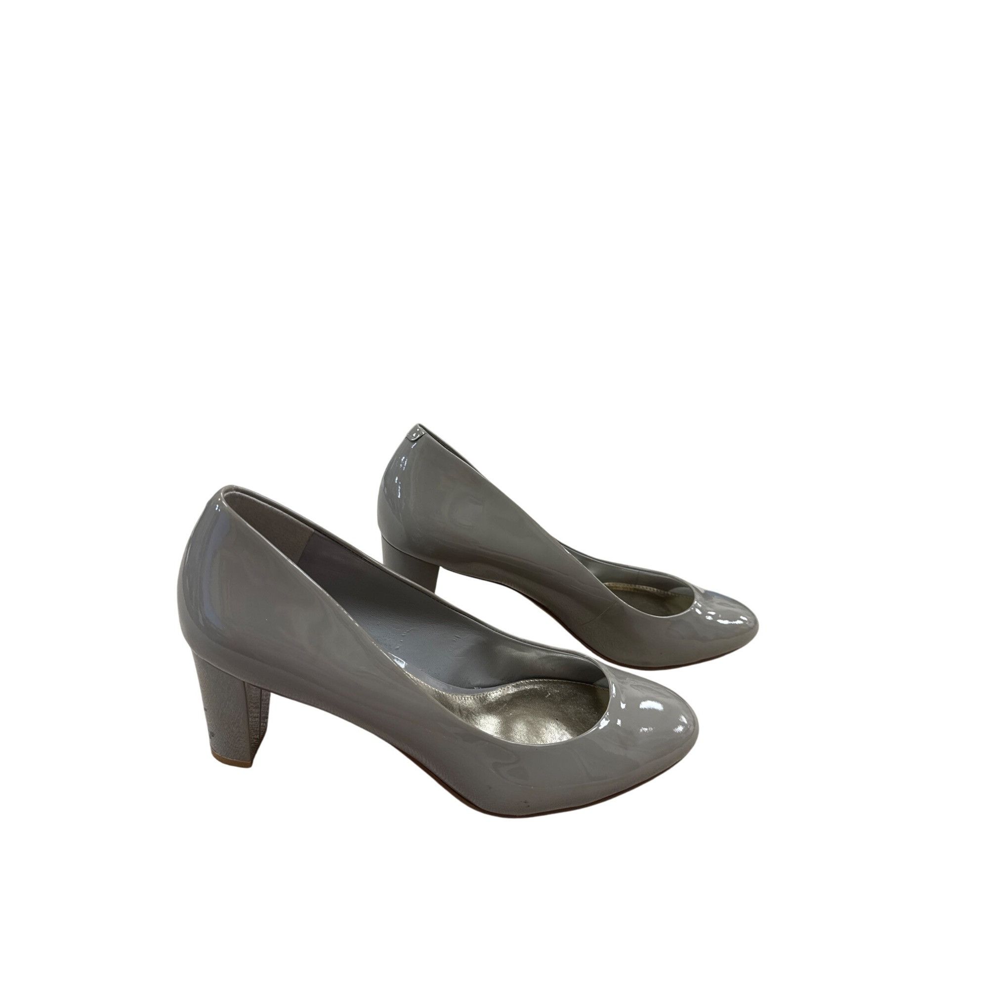 Lauren Ralph Lauren Lauren Ralph Lauren Womens Gray Patent Leather Heels Size 10 Size US 10 / IT 40 - 3 Thumbnail
