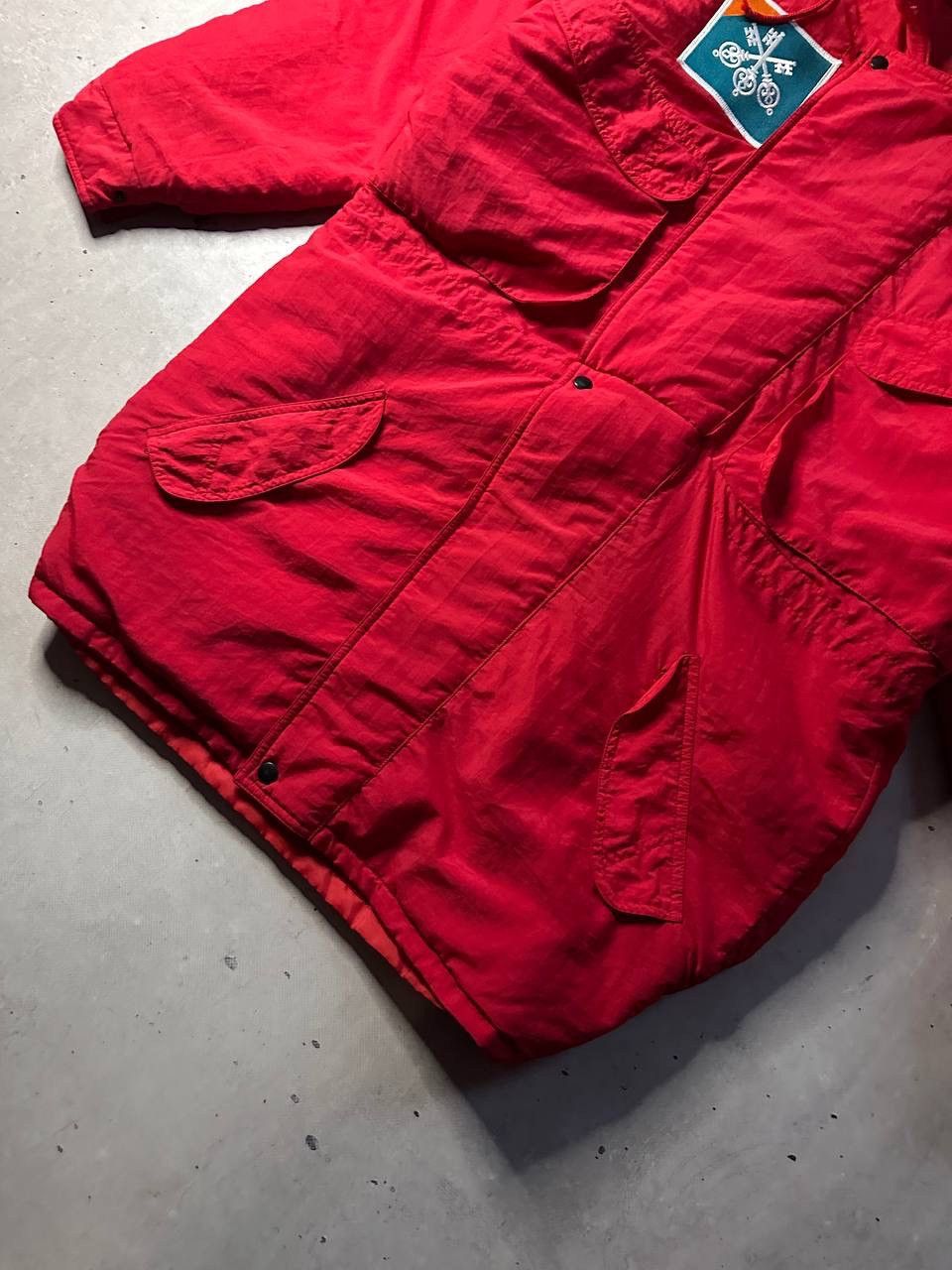 Adidas Vintage 80s Adidas Made in France Red Parka Jacket Men’s L Size US L / EU 52-54 / 3 - 2 Thumbnail