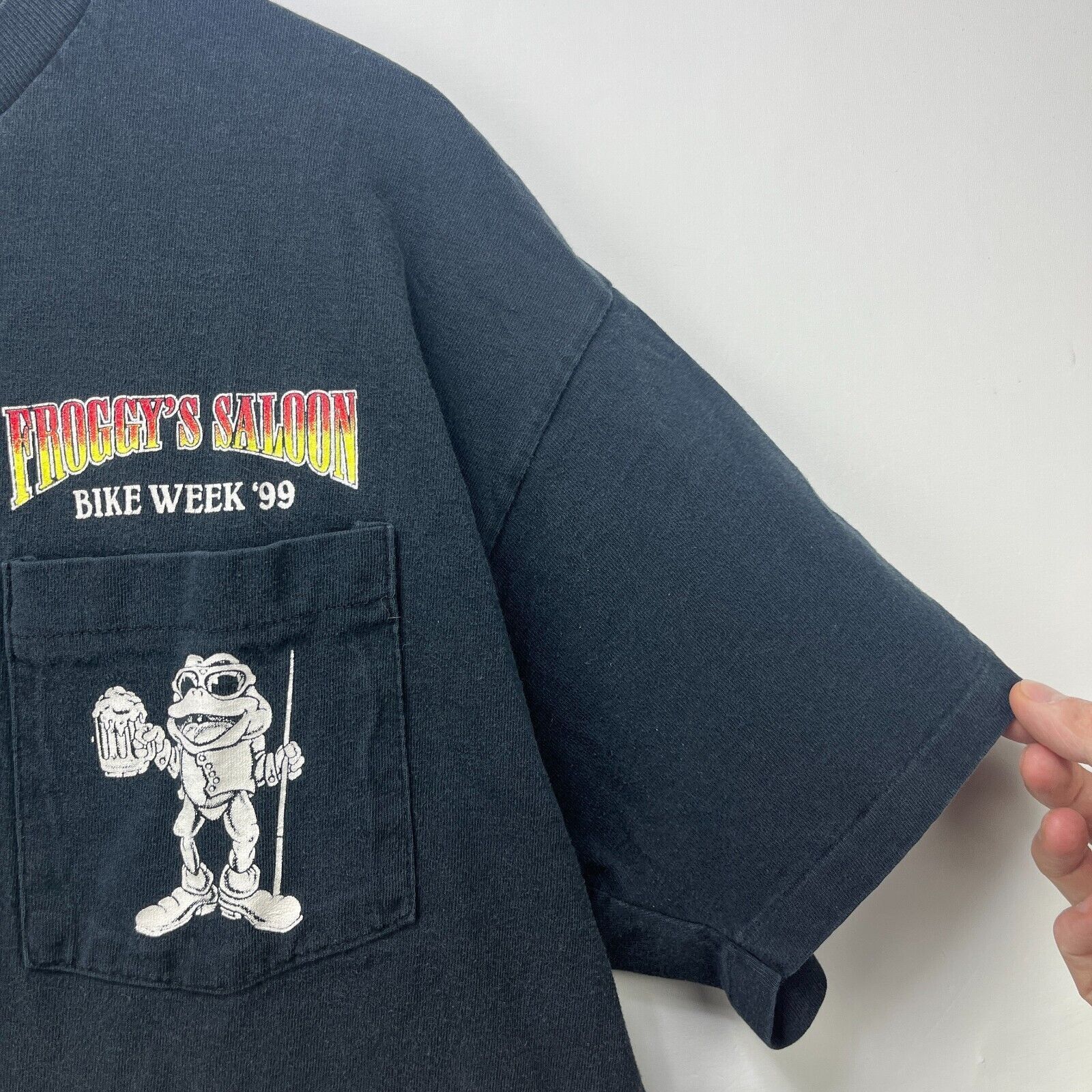 Vintage Vintage 90s Motorcycle Flames Froggies Bike Week Daytona XL Size US XL / EU 56 / 4 - 9 Thumbnail