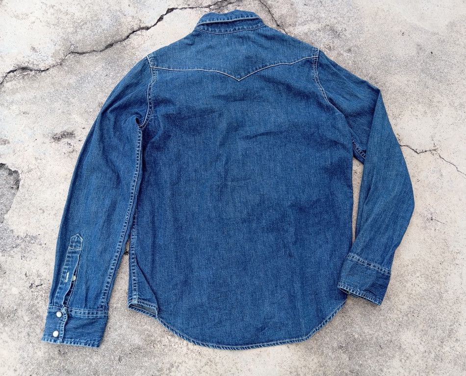 Oshkosh Oshkosh Classic Denim Western 🤠 Pearl Snap Button Shirt 🐎 Size US S / EU 44-46 / 1 - 3 Thumbnail