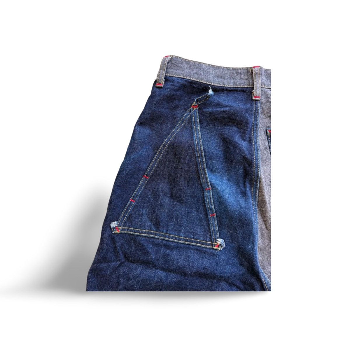 Kapital Kapital Patchwork Super Baggy Wide Leg Jeans Size US 27 - 6 Thumbnail