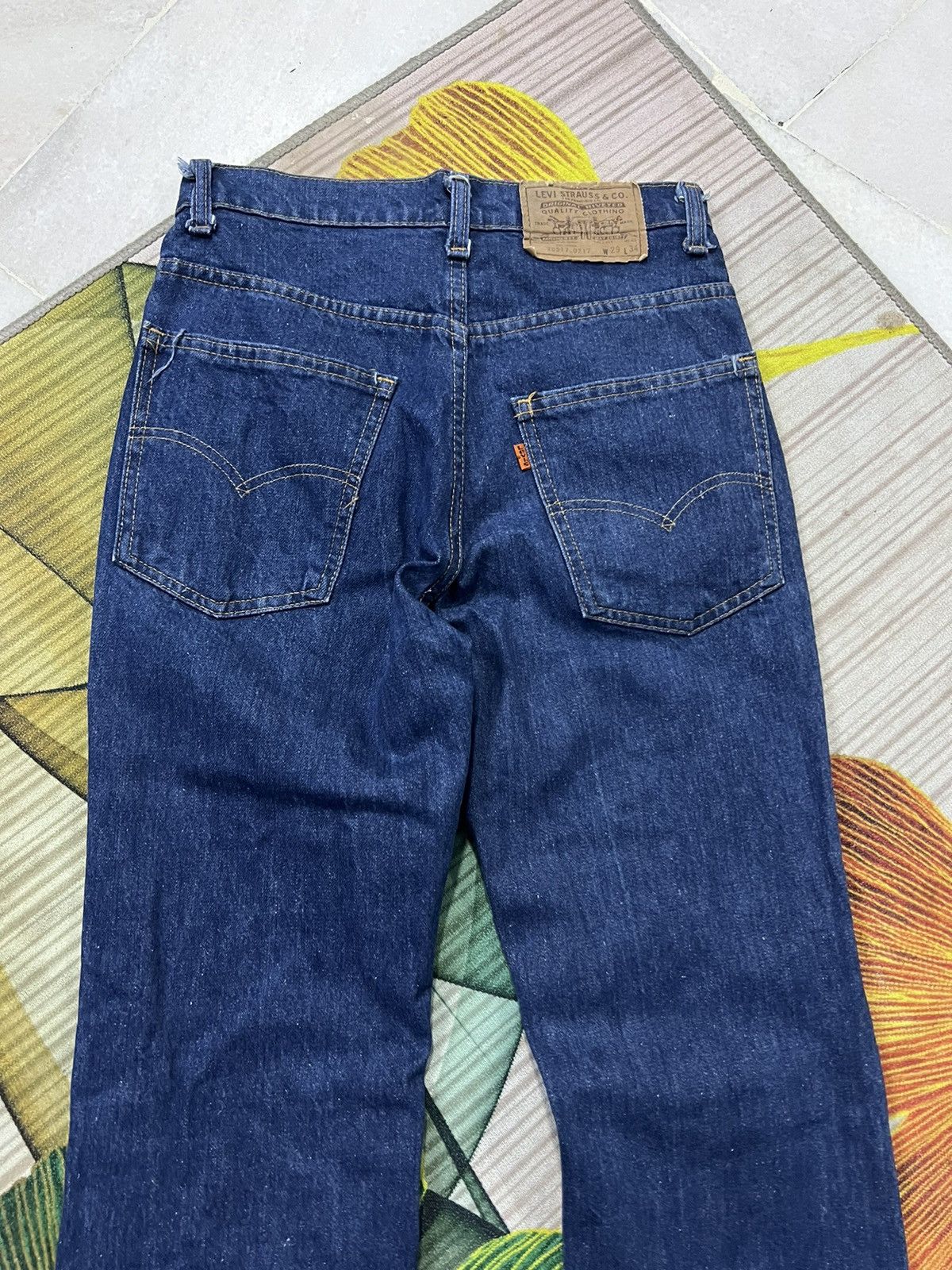 Levi's × Levi's Made & Crafted × Levi's Vintage Clothing FLARE💥VINTAGE 80’s LEVIS 517 ORANGE TAG BUTTON #8 Size US 28 / EU 44 - 7 Thumbnail
