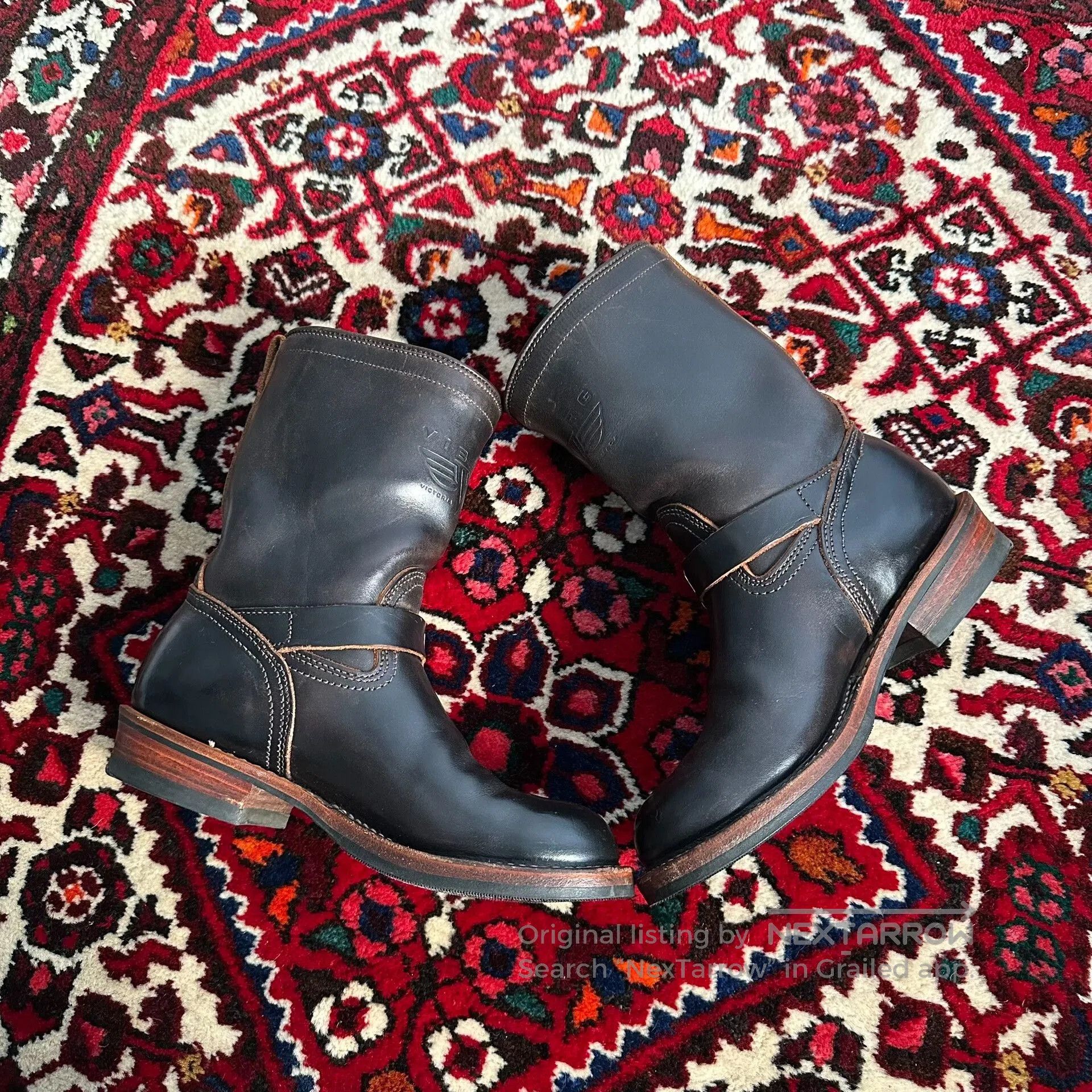 Viberg Viberg Engineer Boots in Dark Brown Leather. Size US 7.5 / EU 40-41 - 5 Thumbnail