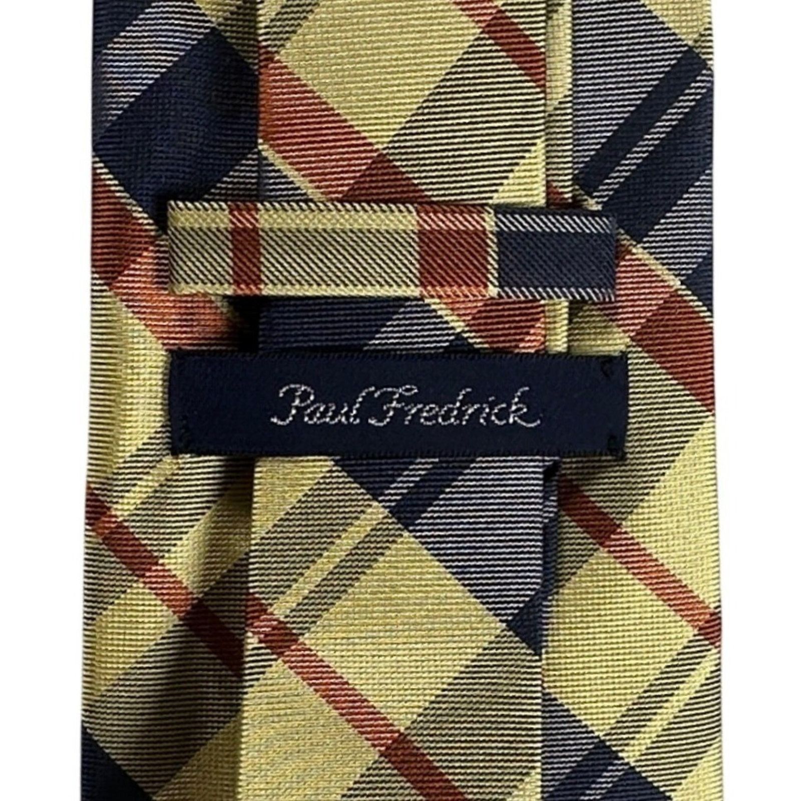 Paul Fredrick Paul Fredrick Plaid Italian Silk Neck Tie Made in USA NWT Size ONE SIZE - 4 Thumbnail