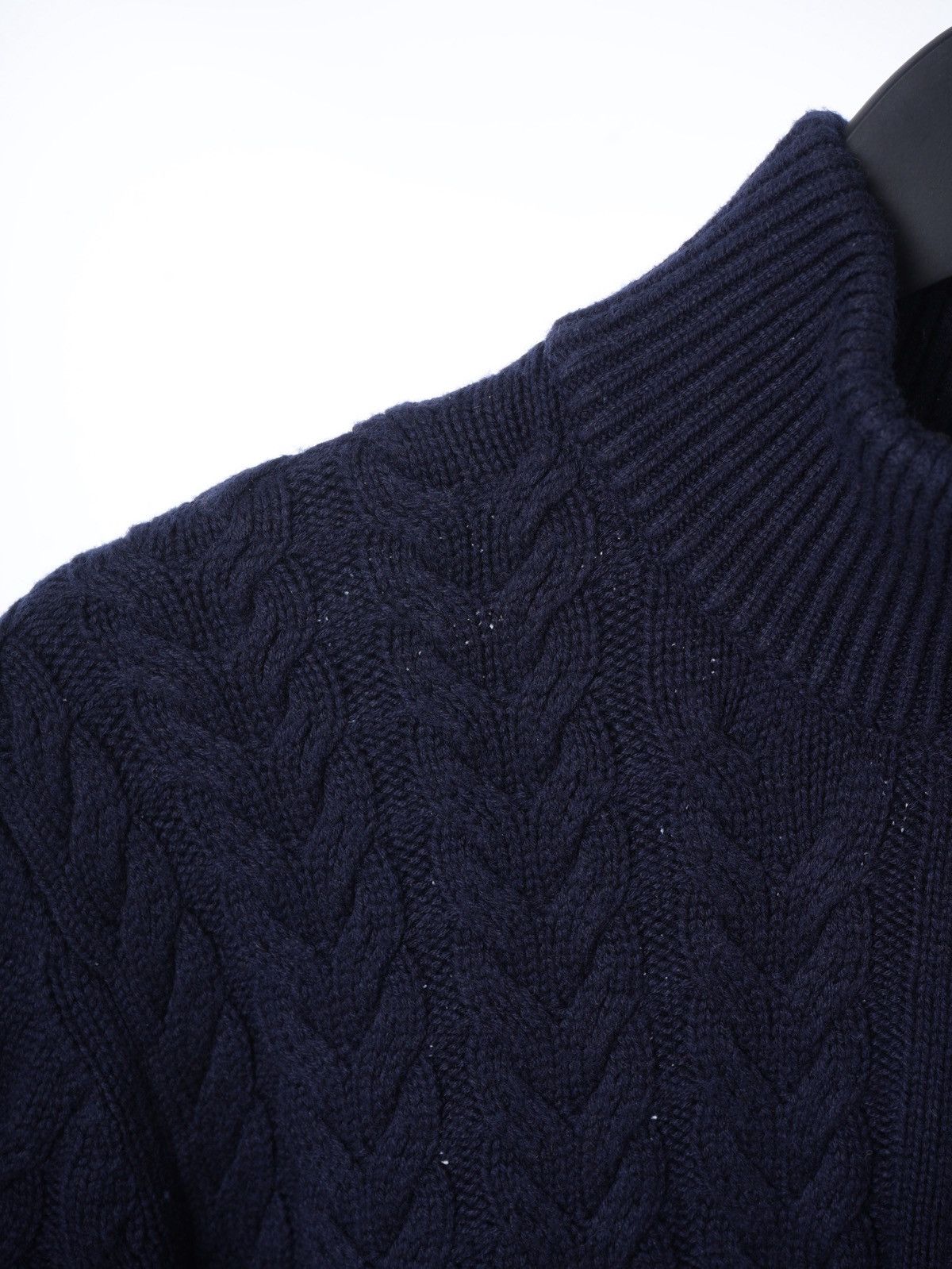Reiss Reiss Heavy Knit Cotton Tamworth 1/4 zip Sweater XL Size US XL / EU 56 / 4 - 2 Thumbnail