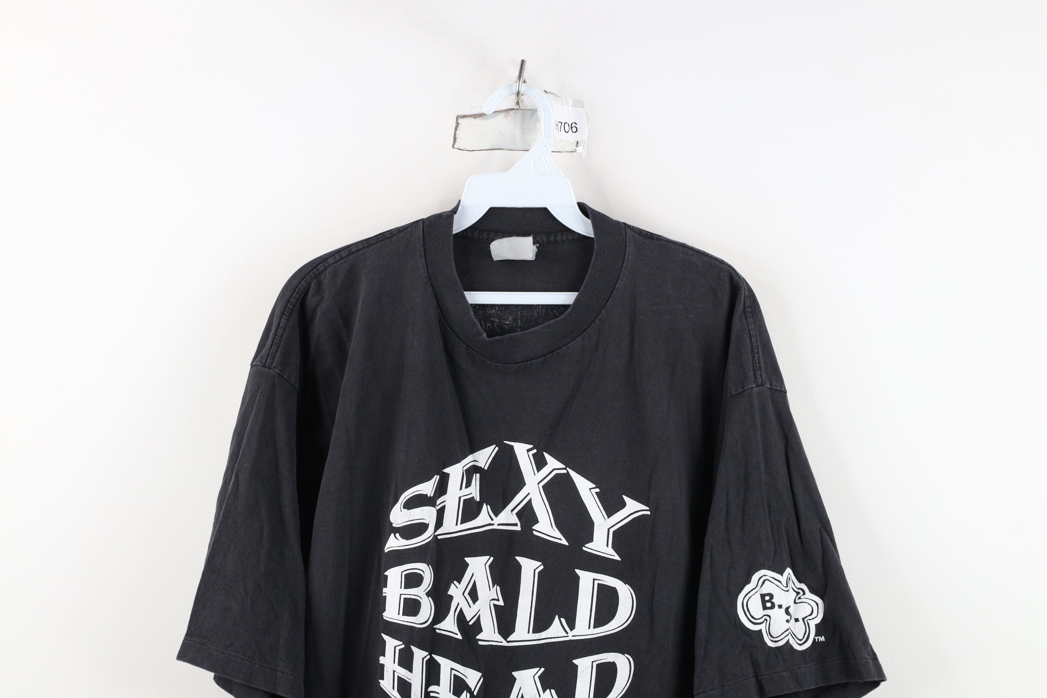 Vintage Vintage 90s Streetwear Sexy Bald Head Bad Styles T-Shirt USA Size US XL / EU 56 / 4 - 2 Thumbnail