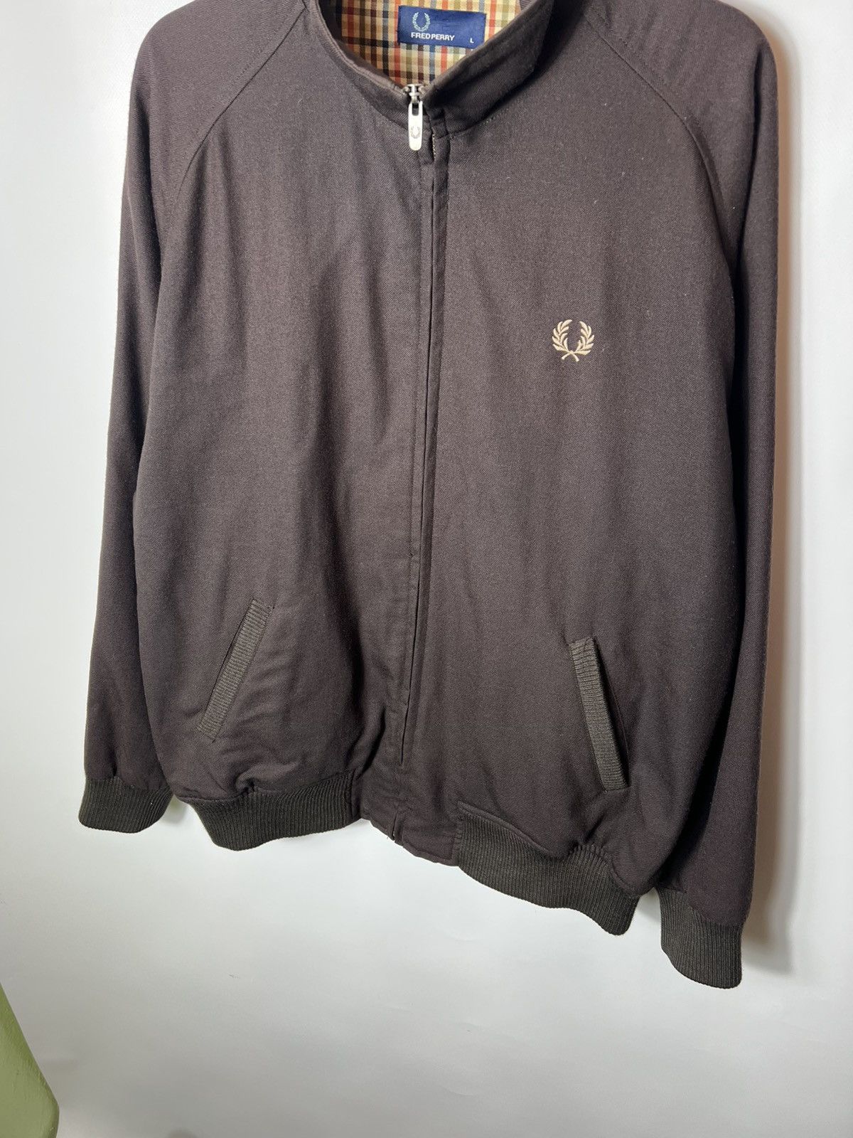 Fred Perry Vintage streetwear y2k designer Fred Perry Wool Bomber Jaket Size US L / EU 52-54 / 3 - 3 Thumbnail
