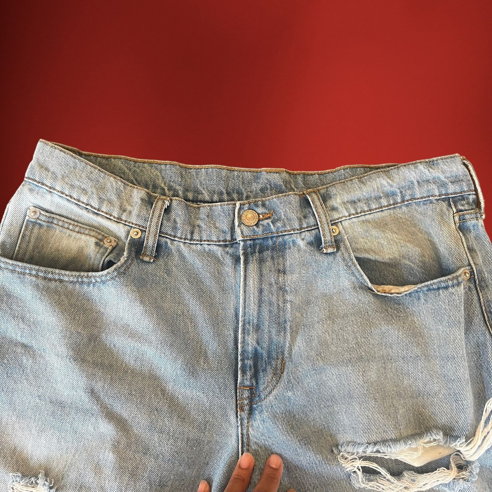 Arizona Jean Co. Arizona Jeans Men's 34 x 30 Athletic Taper Distressed Denim Size US 34 / EU 50 - 8 Thumbnail