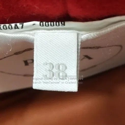 Prada Prada Red Wool Mini Skirt with Detail . Size 37" - 7 Thumbnail