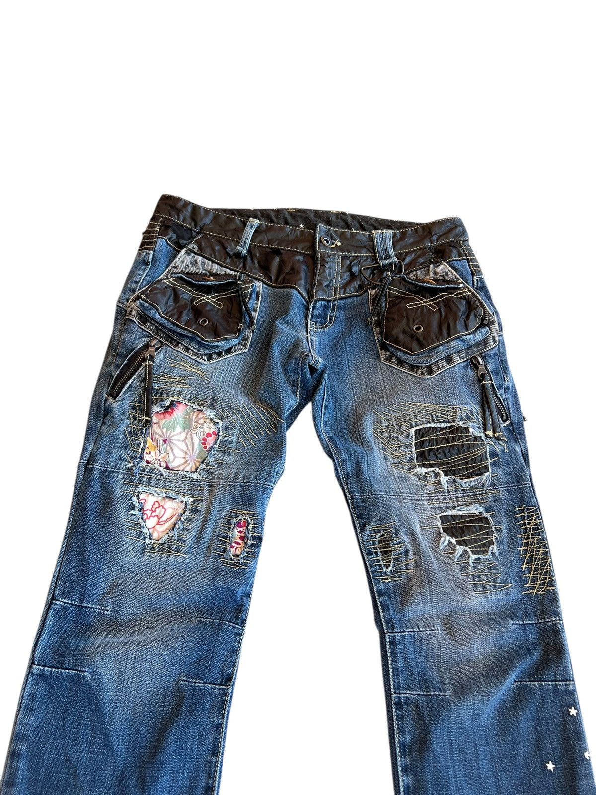 PPFM Vintage PPFM Stitching Bondage Punk Jean Size US 31 - 4 Thumbnail