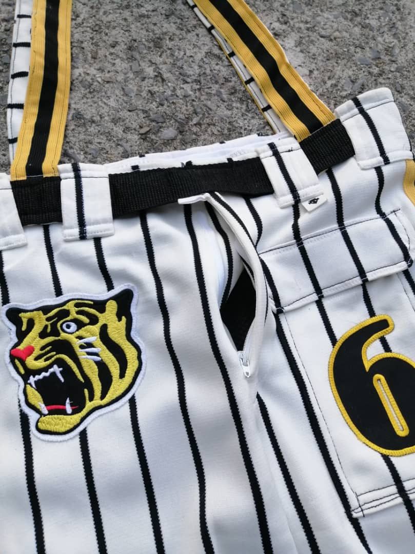 Descente × Handmade × Japanese Brand Hanshin Tiger Japan Baseball Handmade Tote Bag Size ONE SIZE - 4 Thumbnail