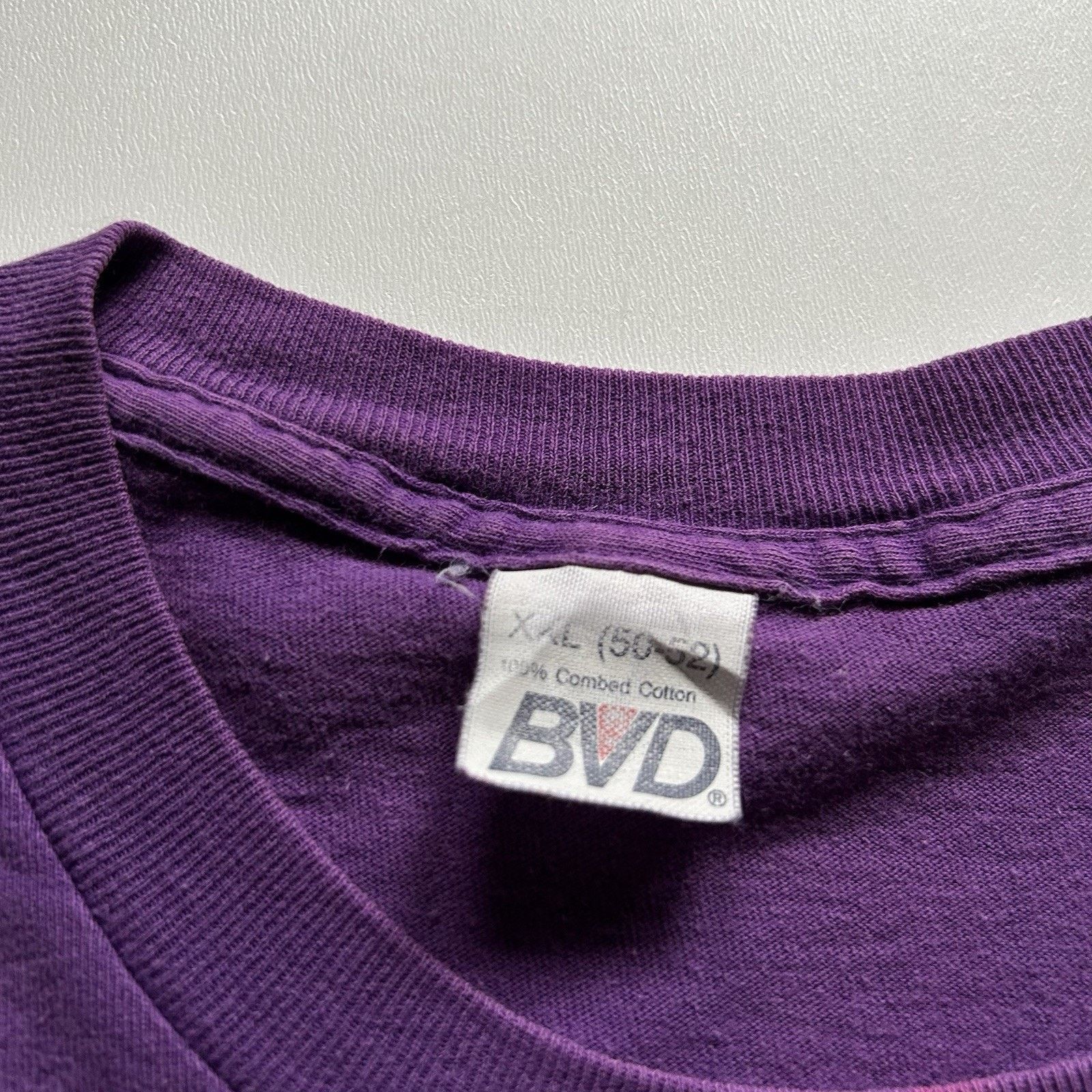 Vintage Vintage Sun Faded Purple Pocket T Shirt XL 90s Single Stitch Size US XL / EU 56 / 4 - 5 Thumbnail
