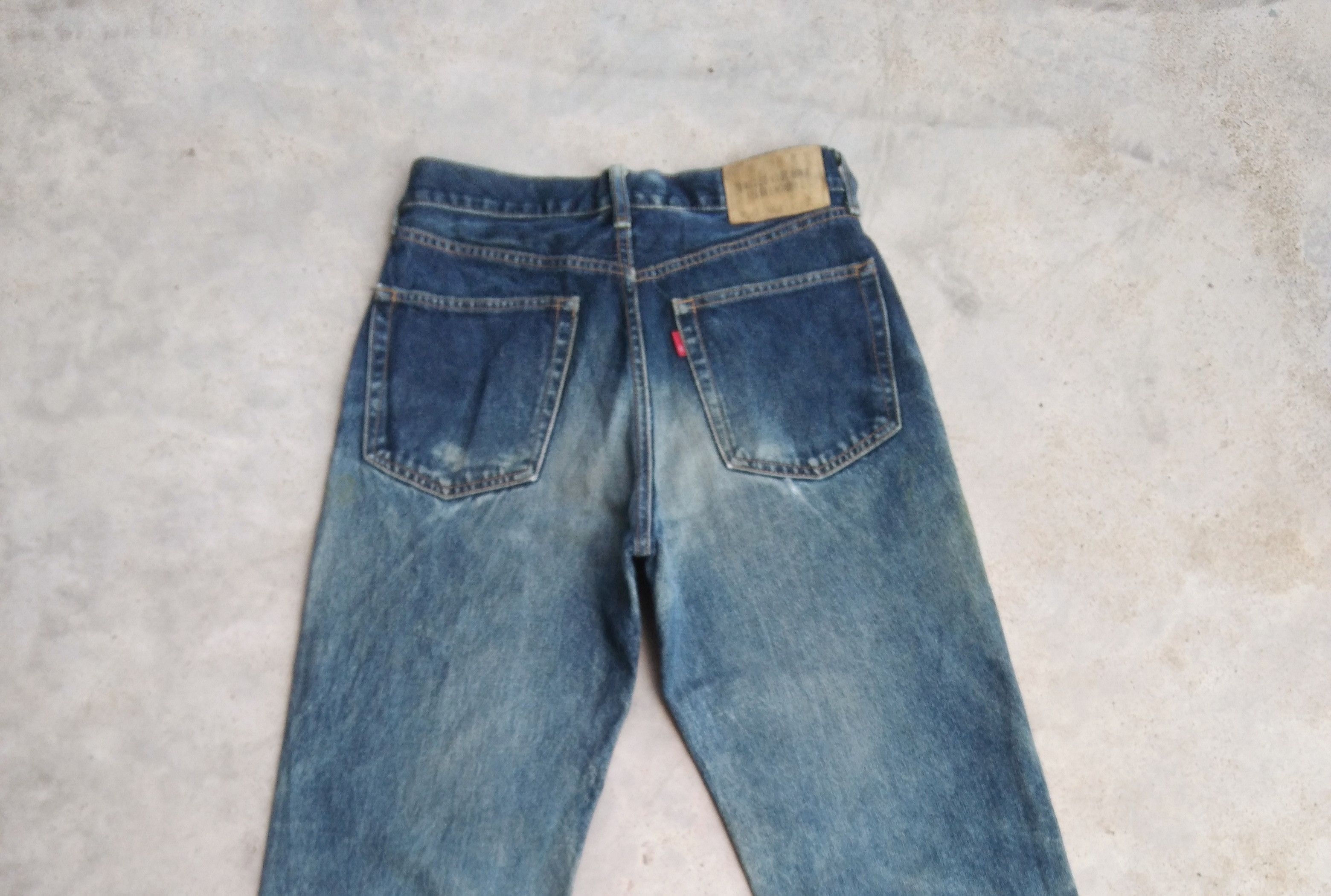 Japanese Brand Vintage Unique Clothing Warehouse Mud Wash Distressed Jeans Size US 27 - 3 Thumbnail
