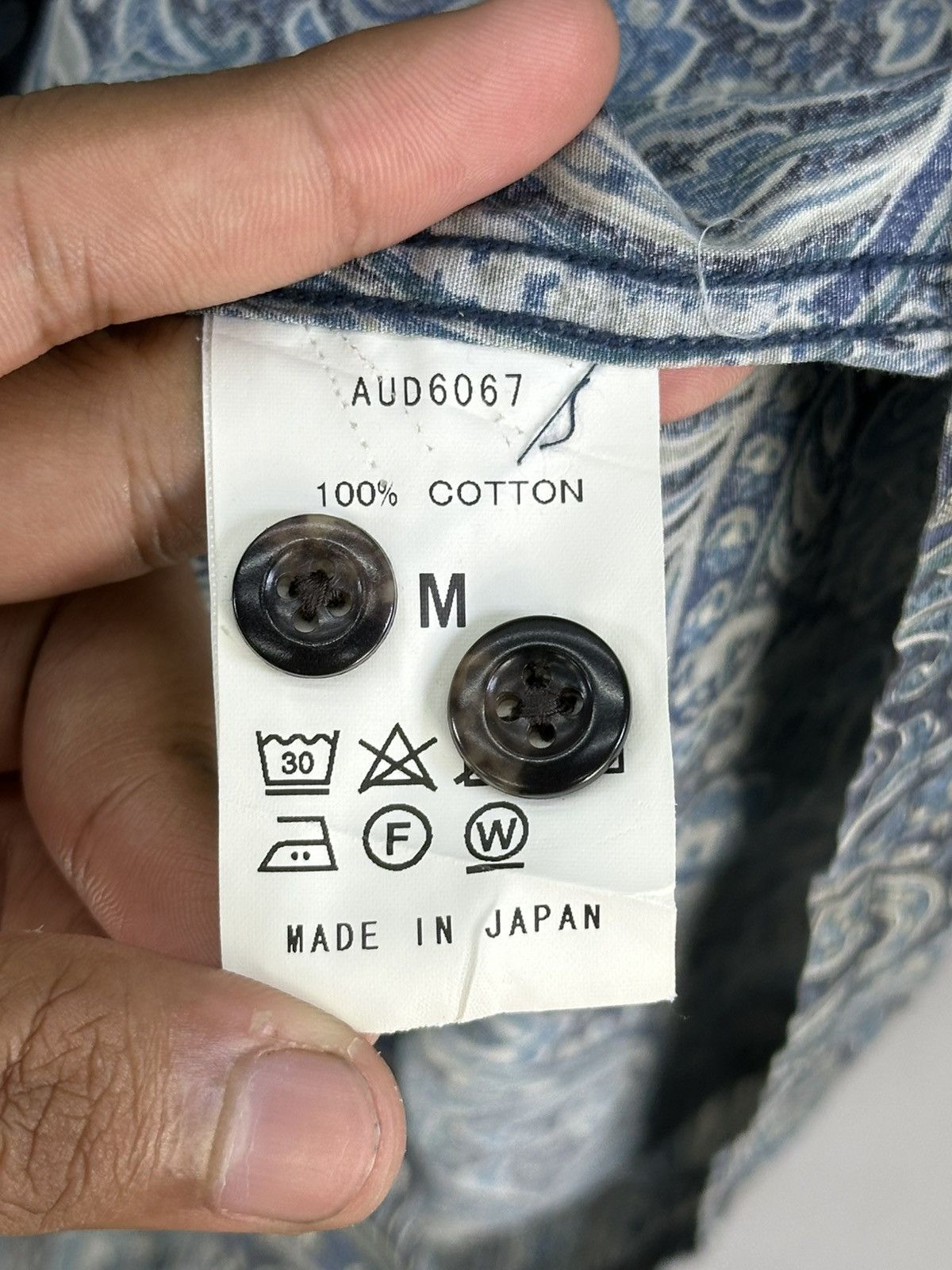 Japanese Brand Upseape Audience Paisley Print Flannel Shirt Button Up Size US L / EU 52-54 / 3 - 12 Thumbnail